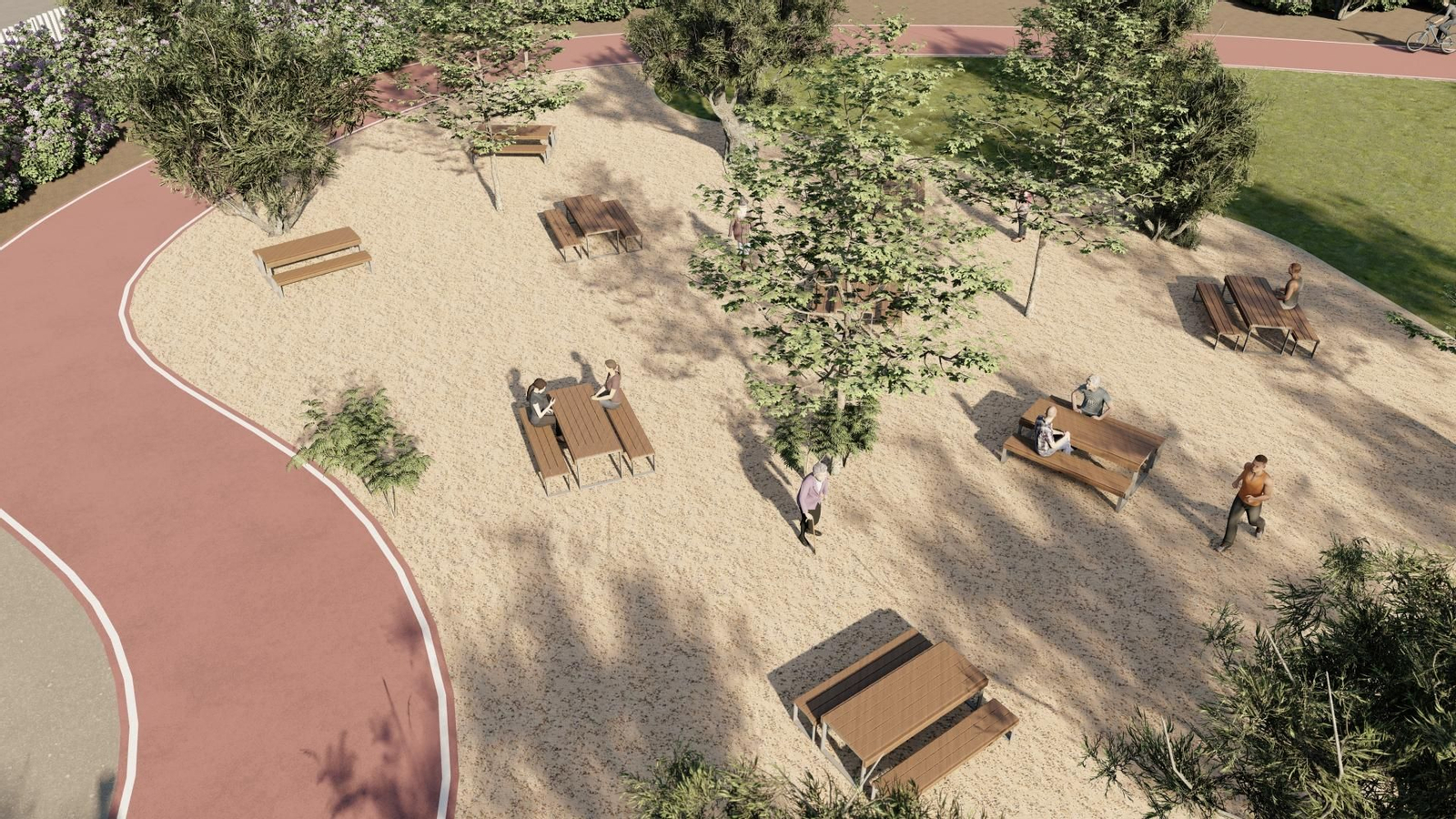 El futuro parque de las familias de Campohermoso, en imágenes