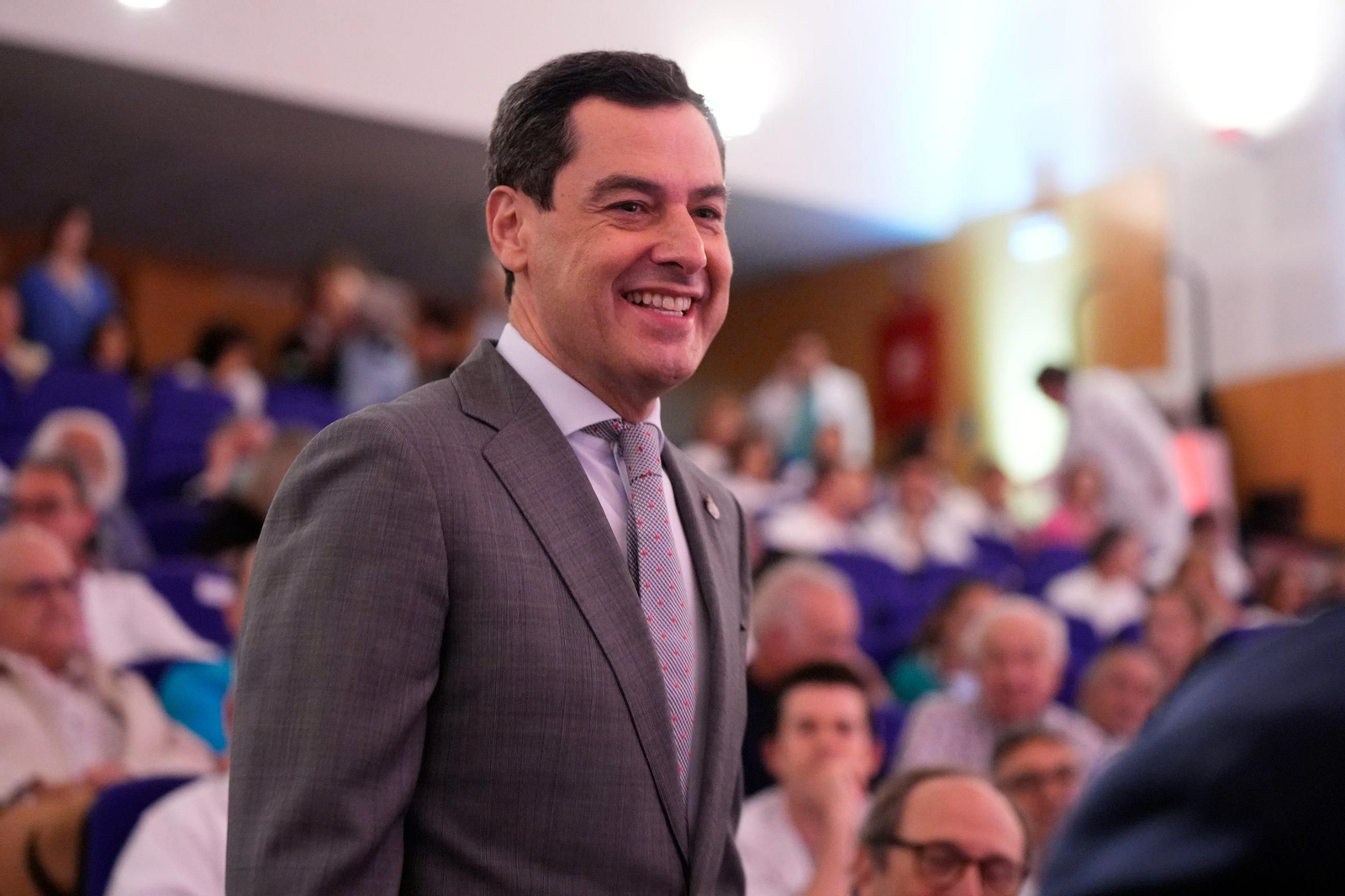 El presidente de la Junta de Andalucía, Juanma Moreno, en un acto reciente celebrado en Córdoba