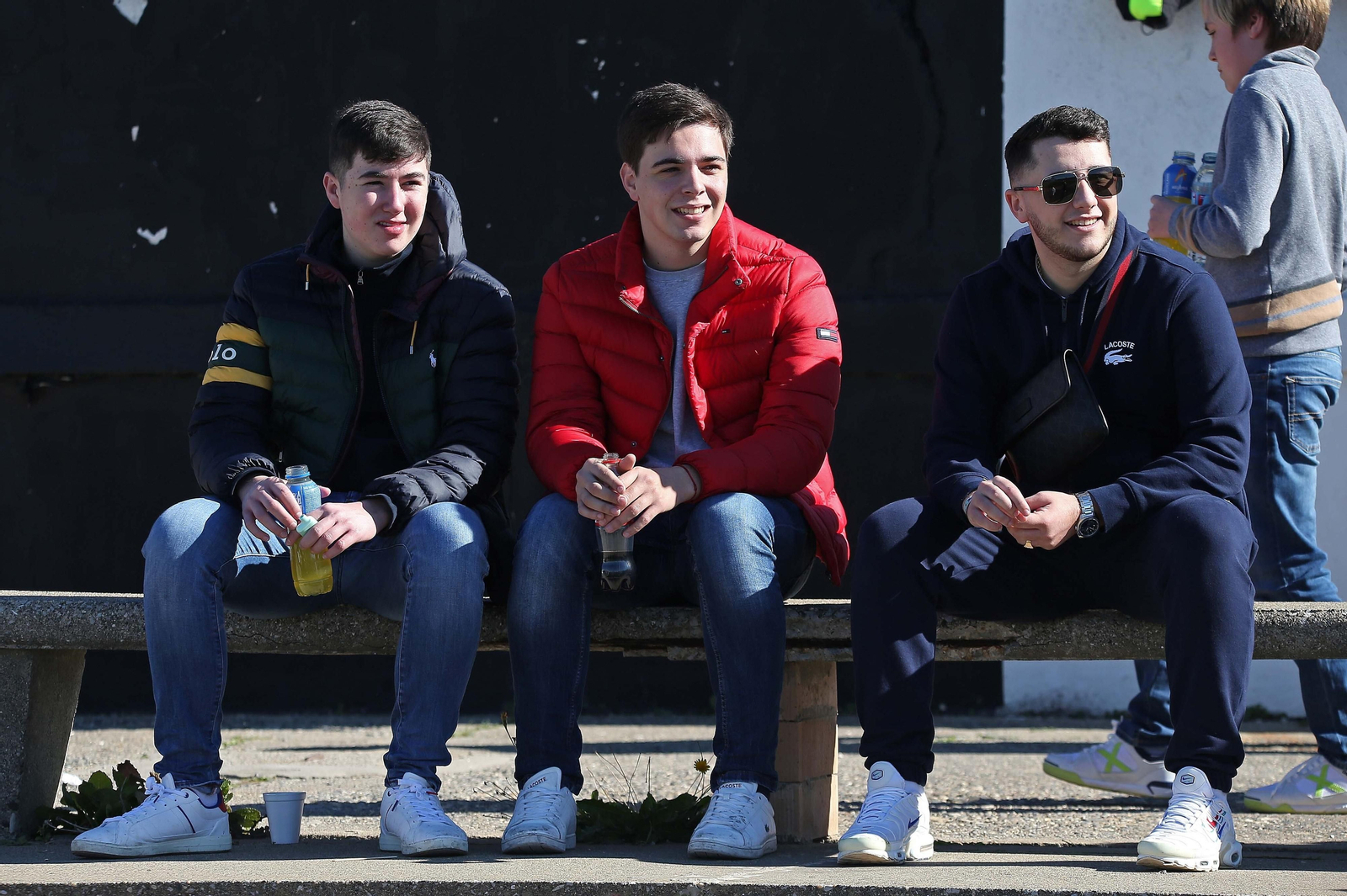 Fotos de la afición en el Municipal durante el Balona - Pontevedra