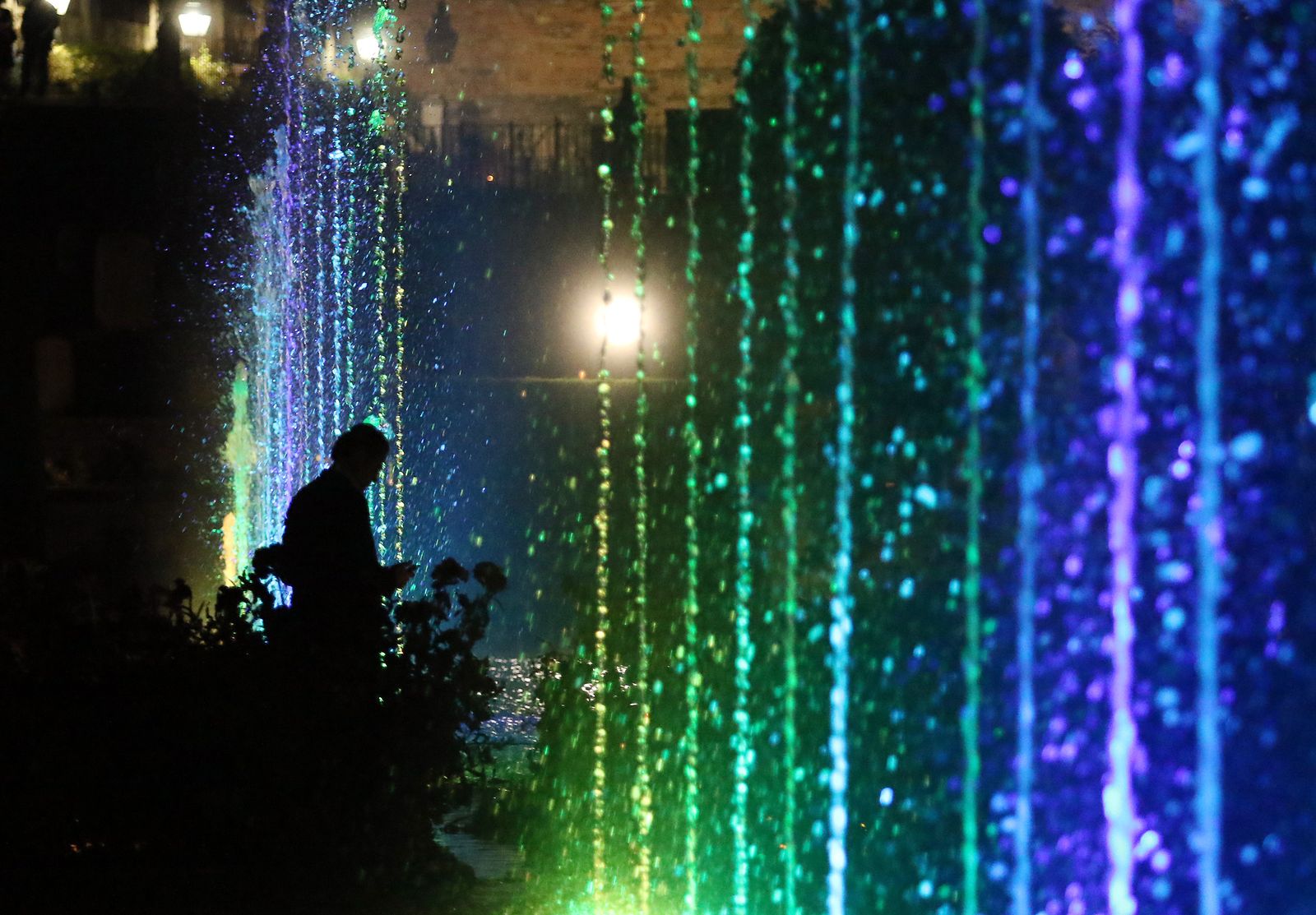 Espectáculo de luz y sonido en el Alcázar de los Reyes Cristianos.