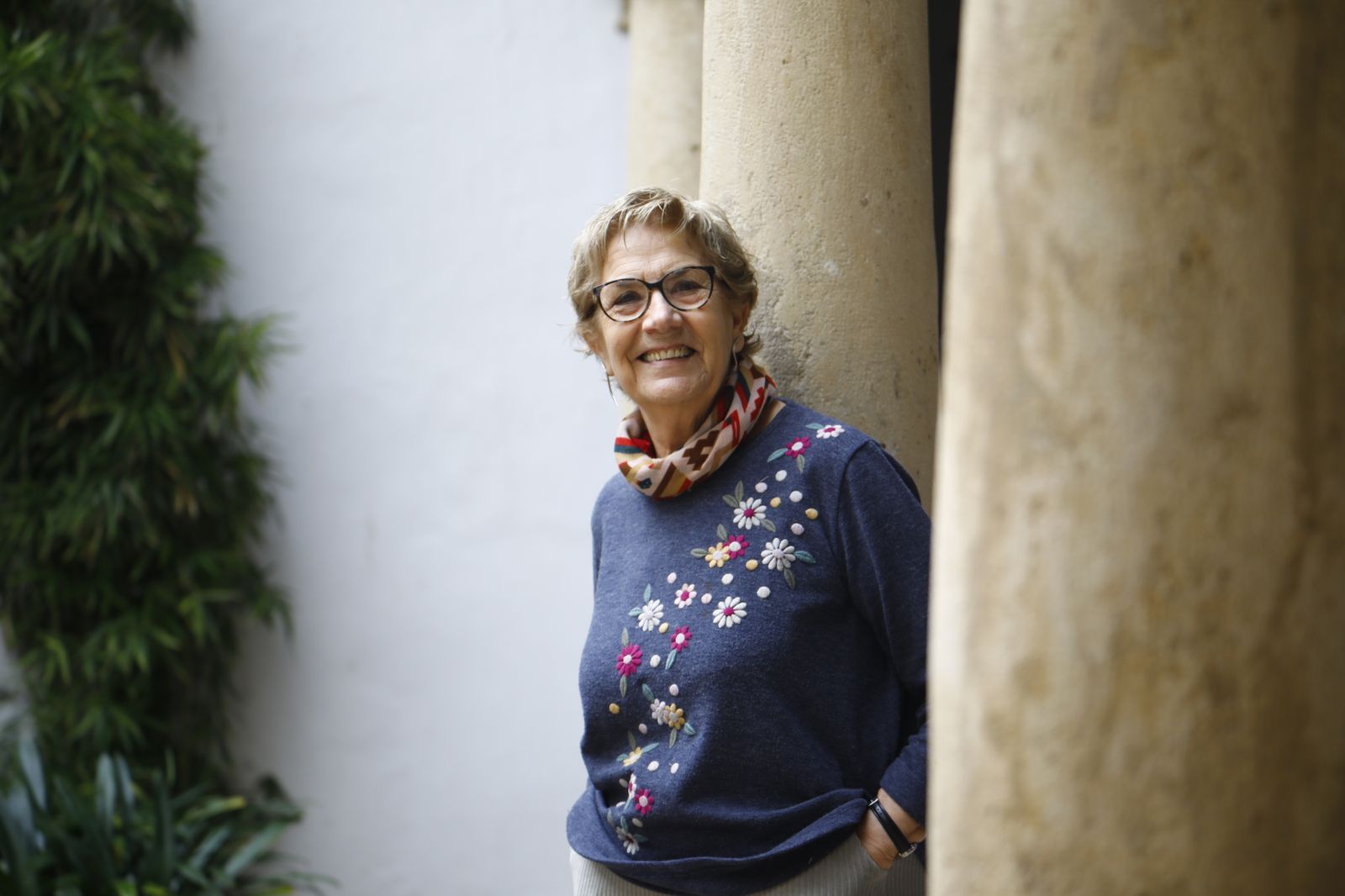 Carmina Gómez, en la casa de la Institución Teresiana de la plaza de la Concha.