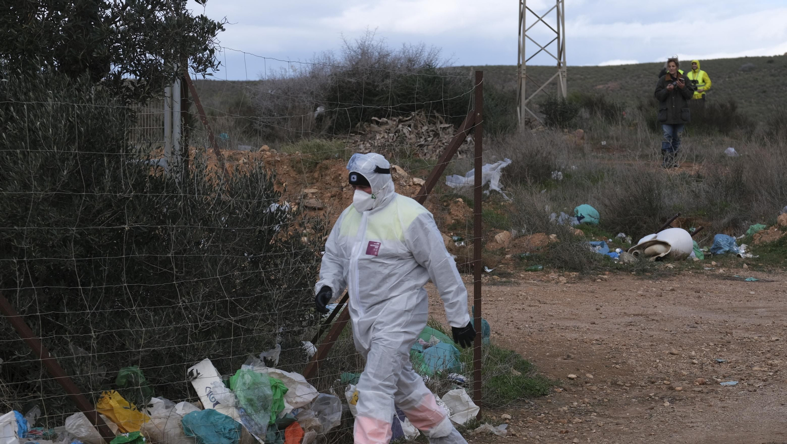 Imágenes del desalojo del asentamiento chabolista 'El Walili', en Níjar