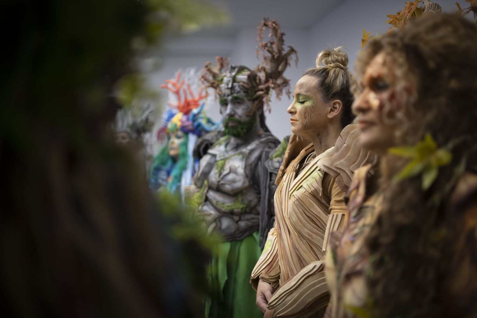 Imágenes de la actuación de la comparsa de Huelva "La vieja verde" en el Carnaval Colombino