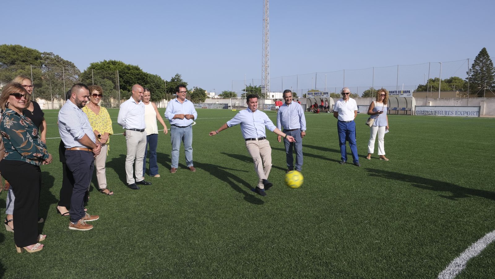 Imágenes de la inauguración de la remodelación del Campo de Fútbol de La Mojonera