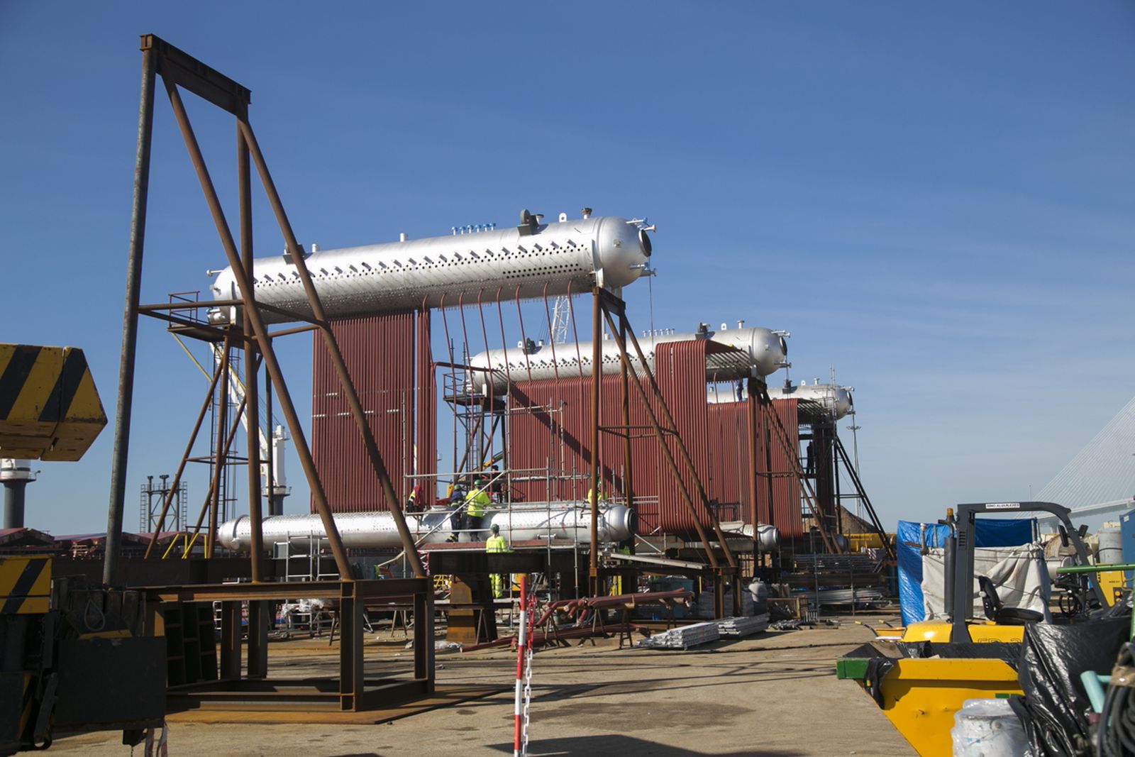 Vista de las calderas en La Cabezuela.