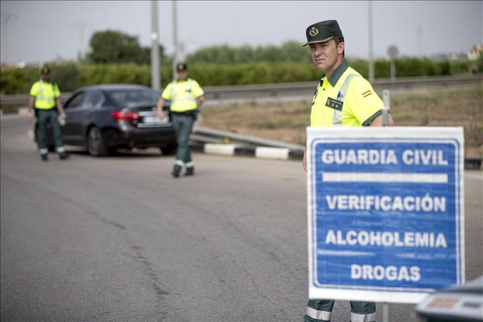 Un control de la Guardia Civil.