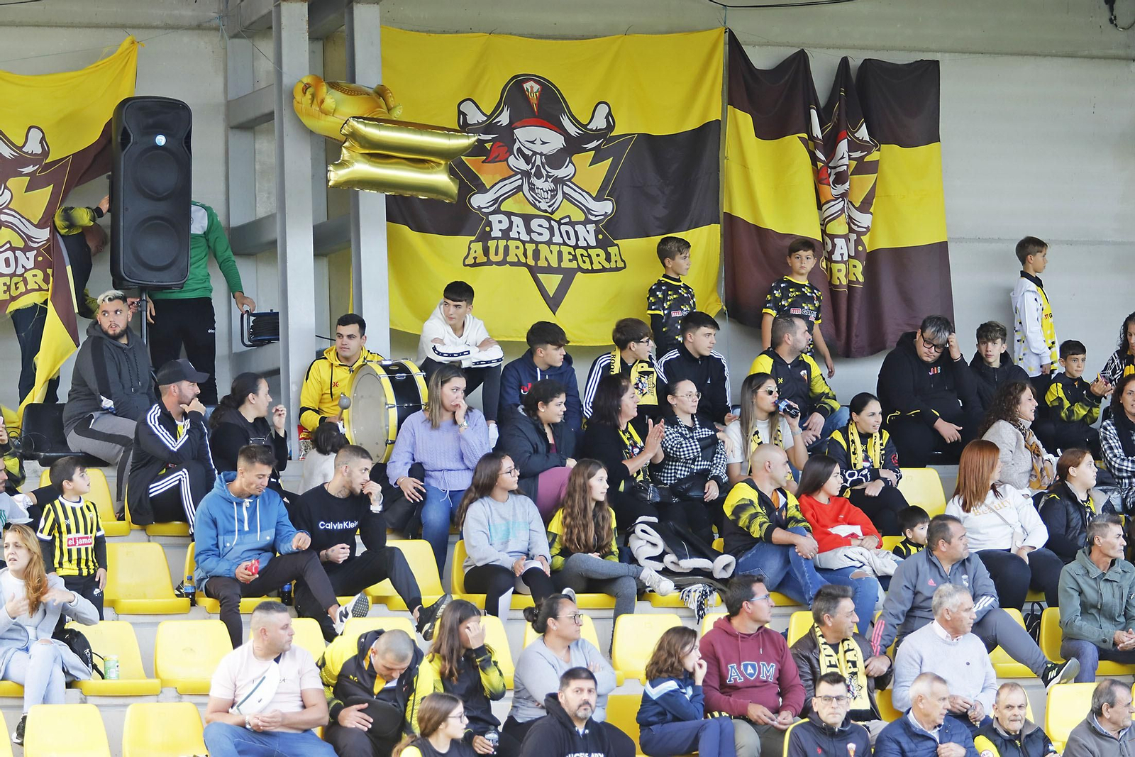 Aficionados del San Roque de Lepe, el pasado domingo