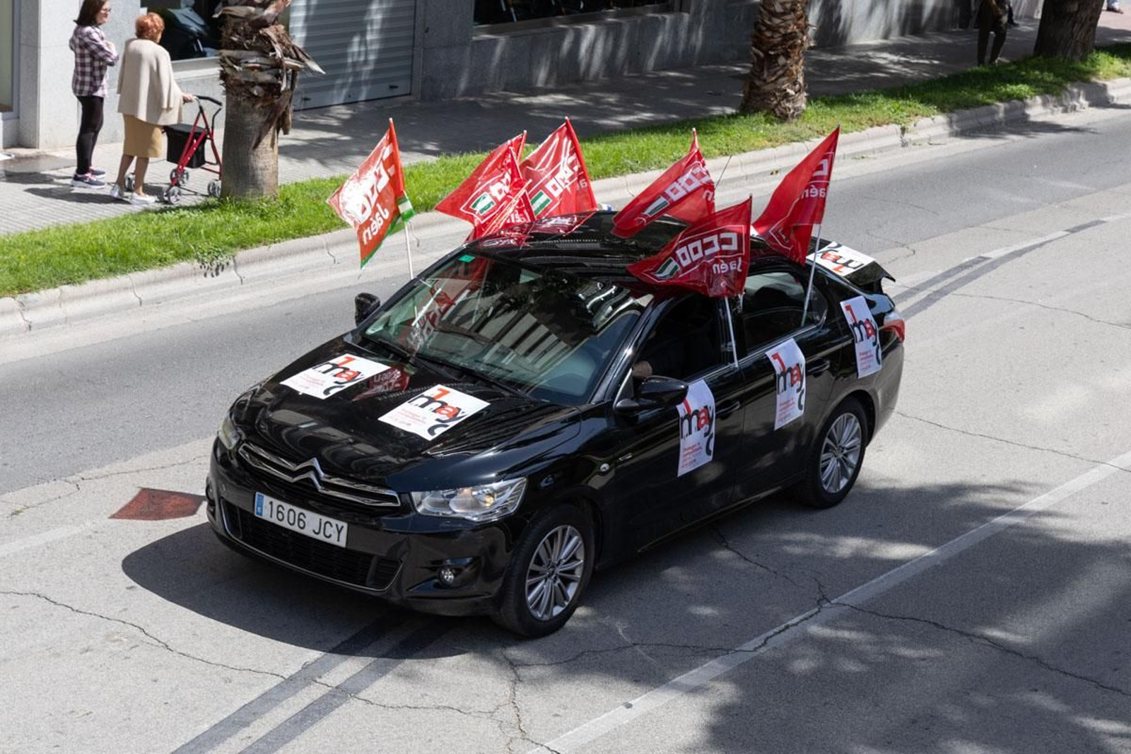 Manifestación convocada por el 1º de Mayo