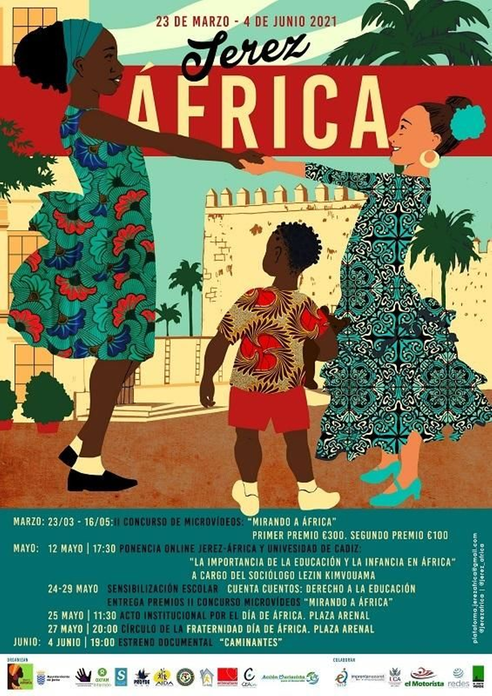 Cartel del Día de África en Jerez.