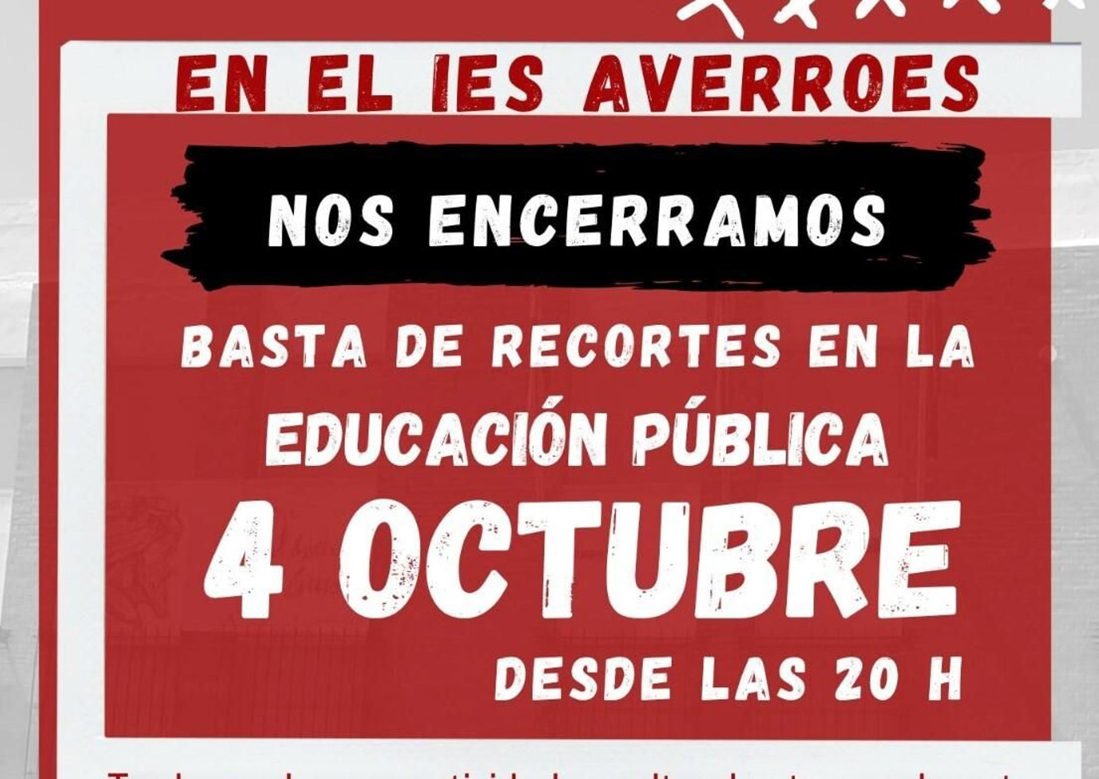 Cartel de la convocatoria.