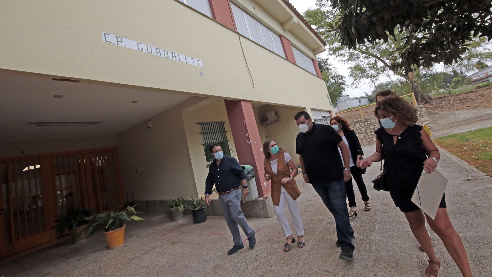 Irene Garcia visita el CEIP Guadalete de El Torno