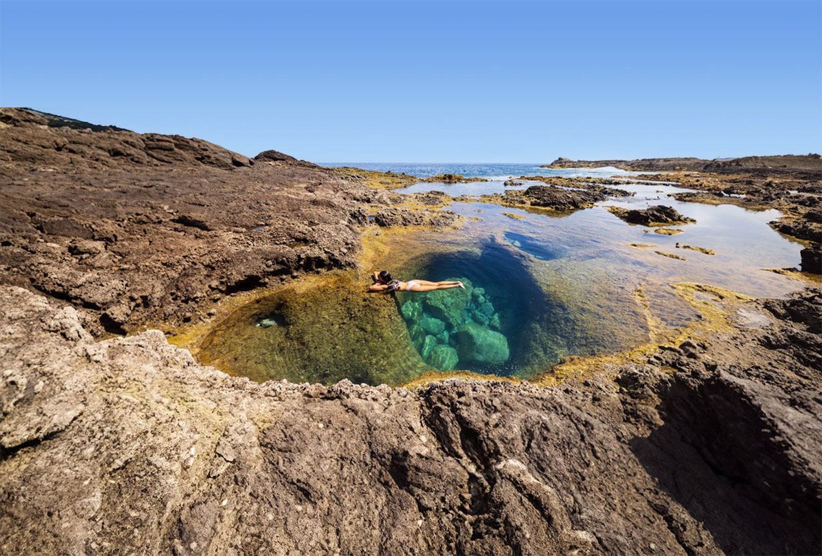 Charco de los espejos en Gran Canaria.