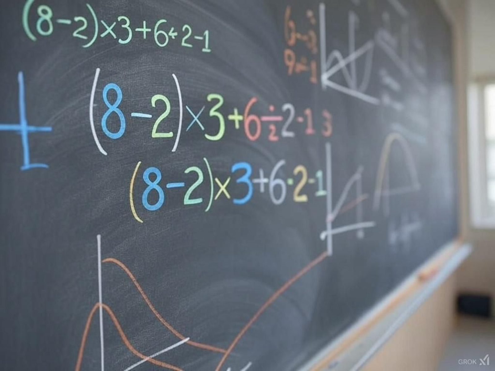 La operación en una pizarra