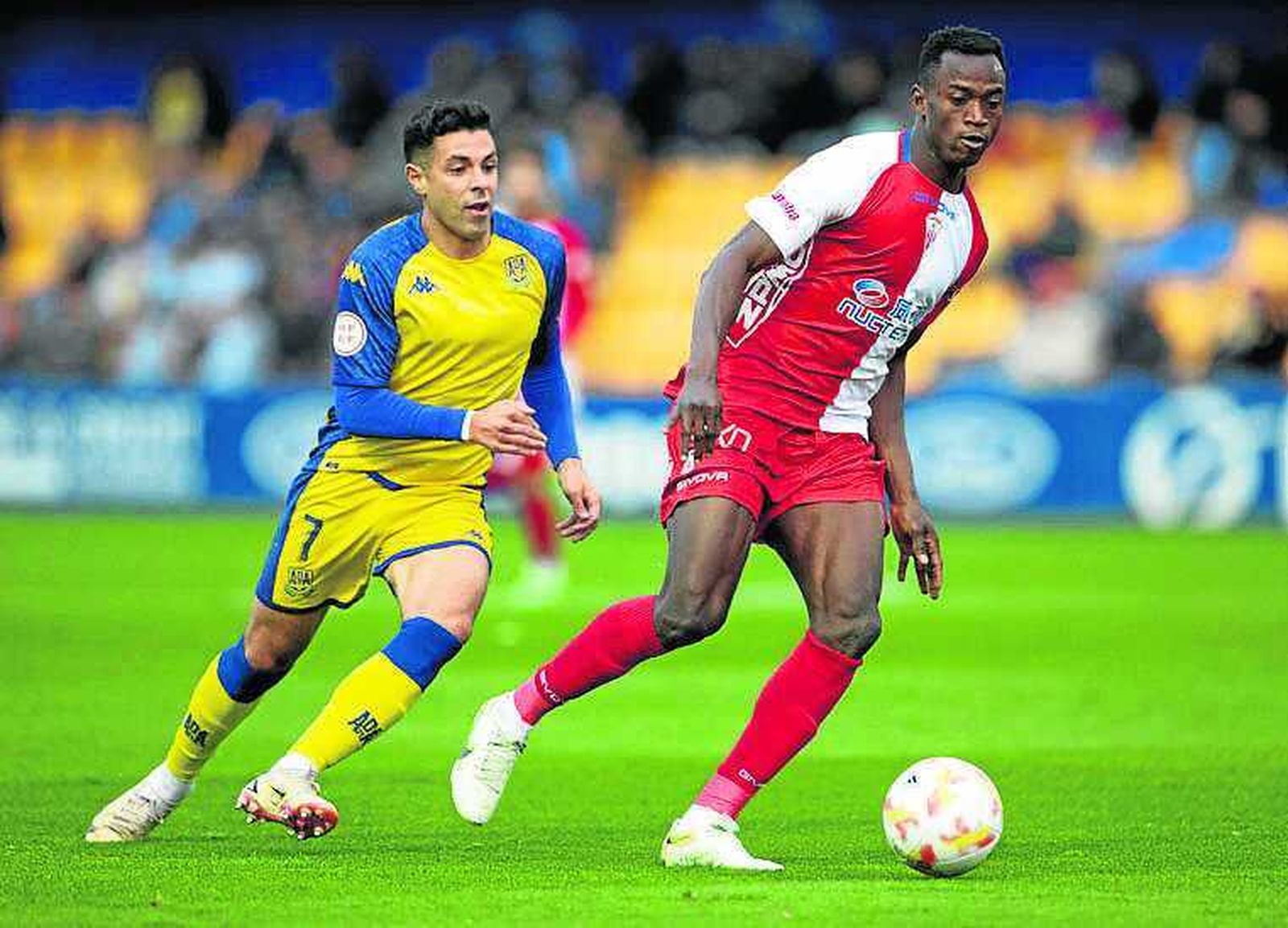 Amoah en un partido del Algeciras CF la pasada temporada
