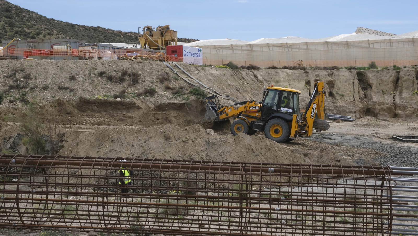 Imágenes de la visita a las obras del AVE en Almería.