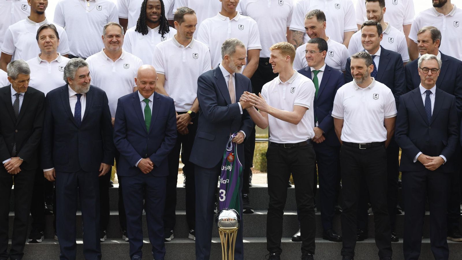 La recepción del Rey Felipe VI al Unicaja, en fotos