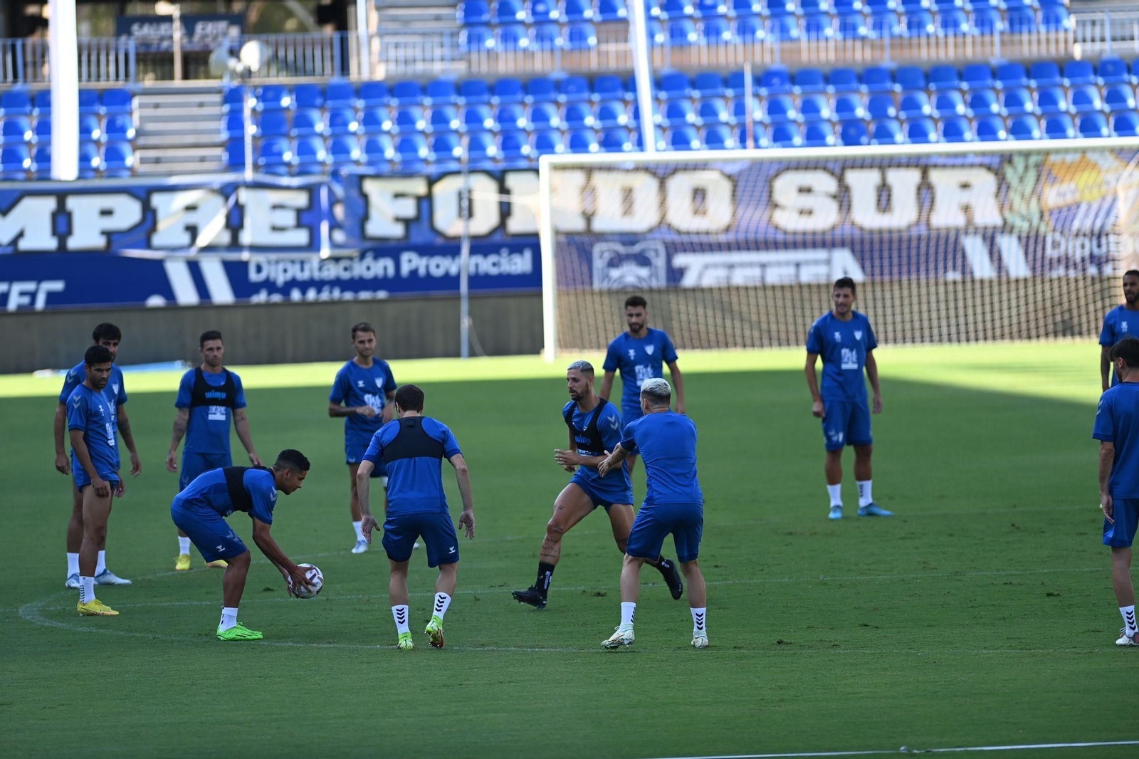 Así trabaja el Málaga CF antes de visitar al CD Mirandés
