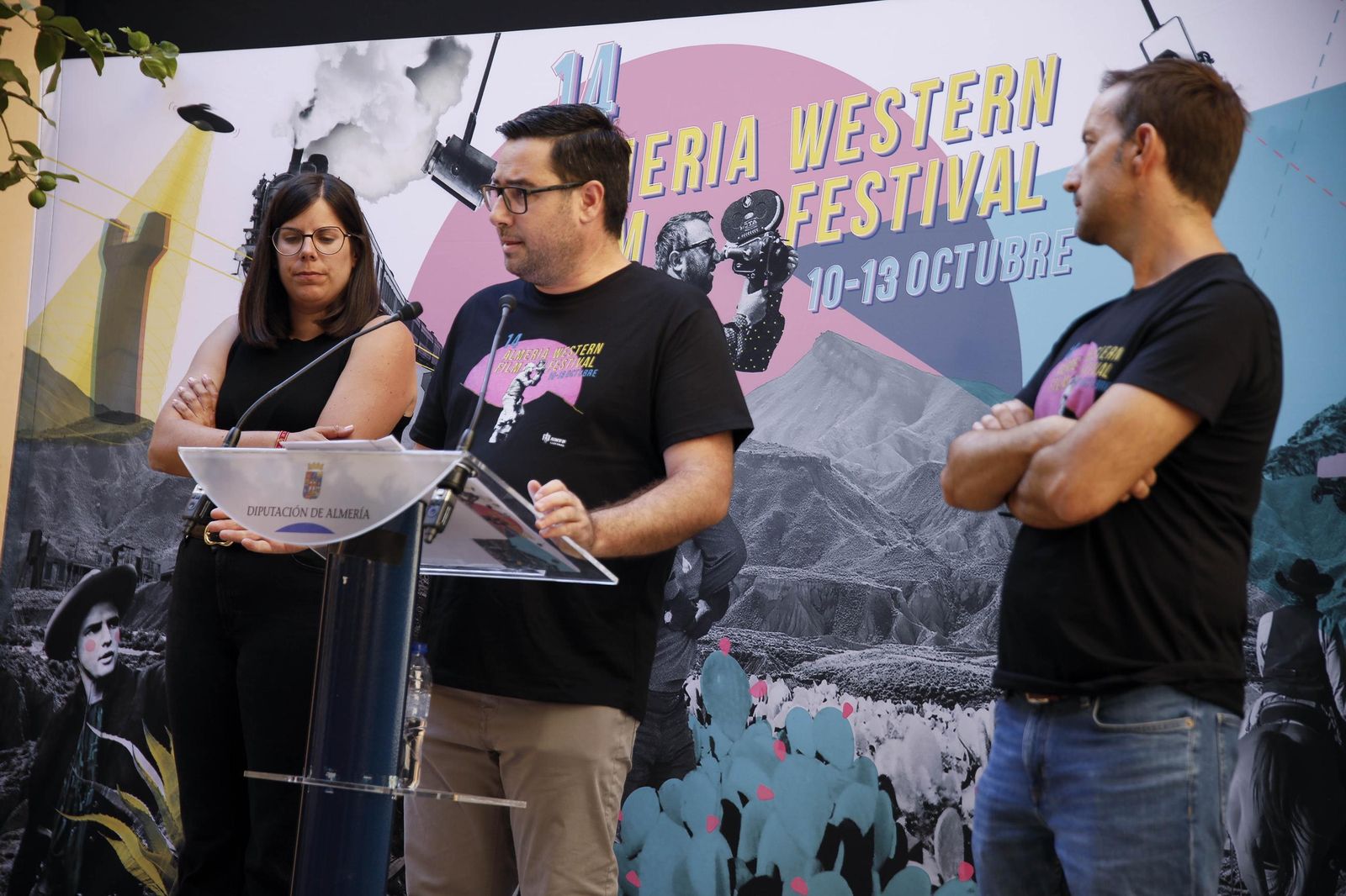 Las imágenes de la presentación de la XIV edición del Almería Western Film Festival