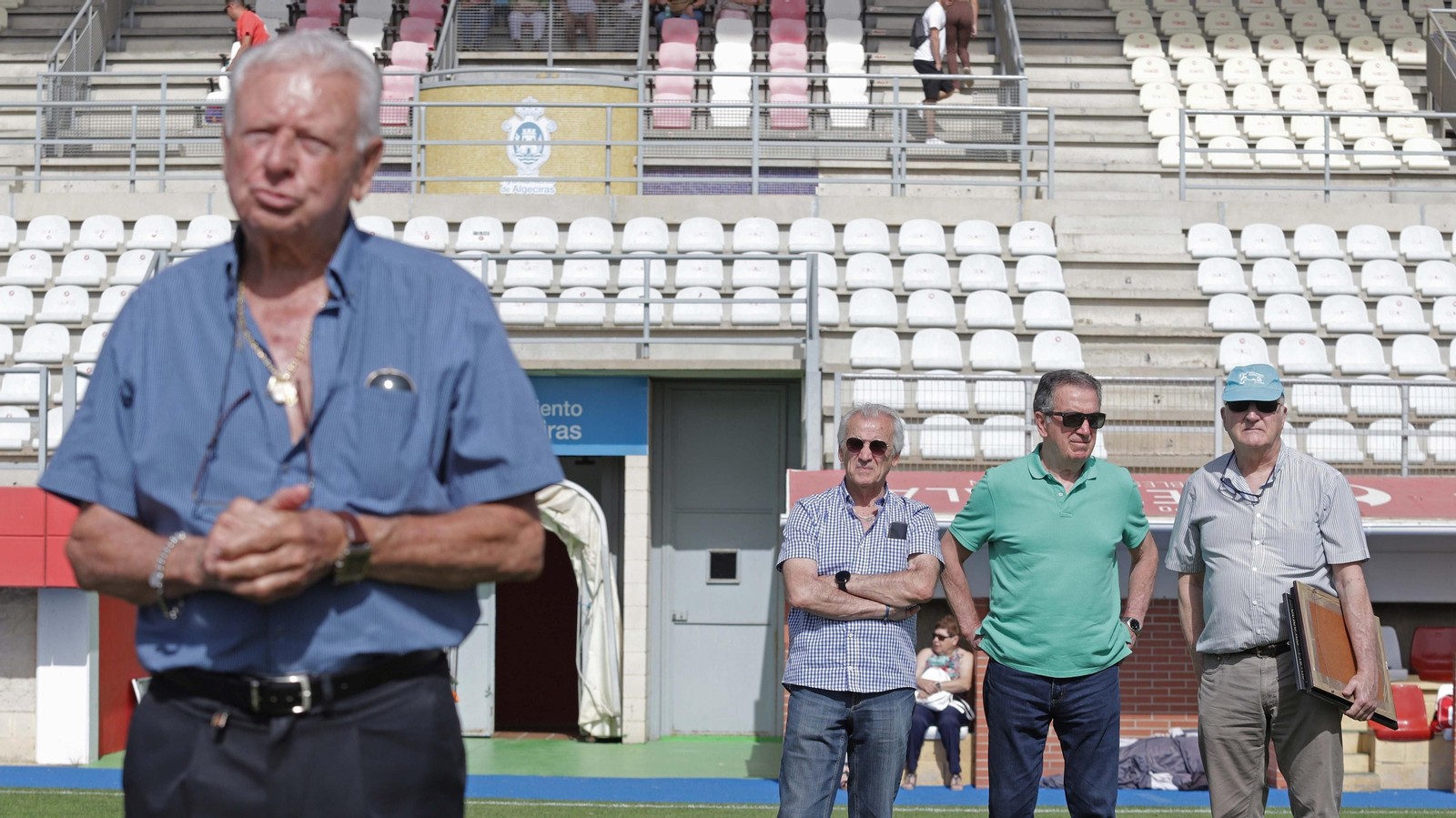 Fotos del triangular de homenaje a Fernando Gallego de los Veteranos del Algeciras CF