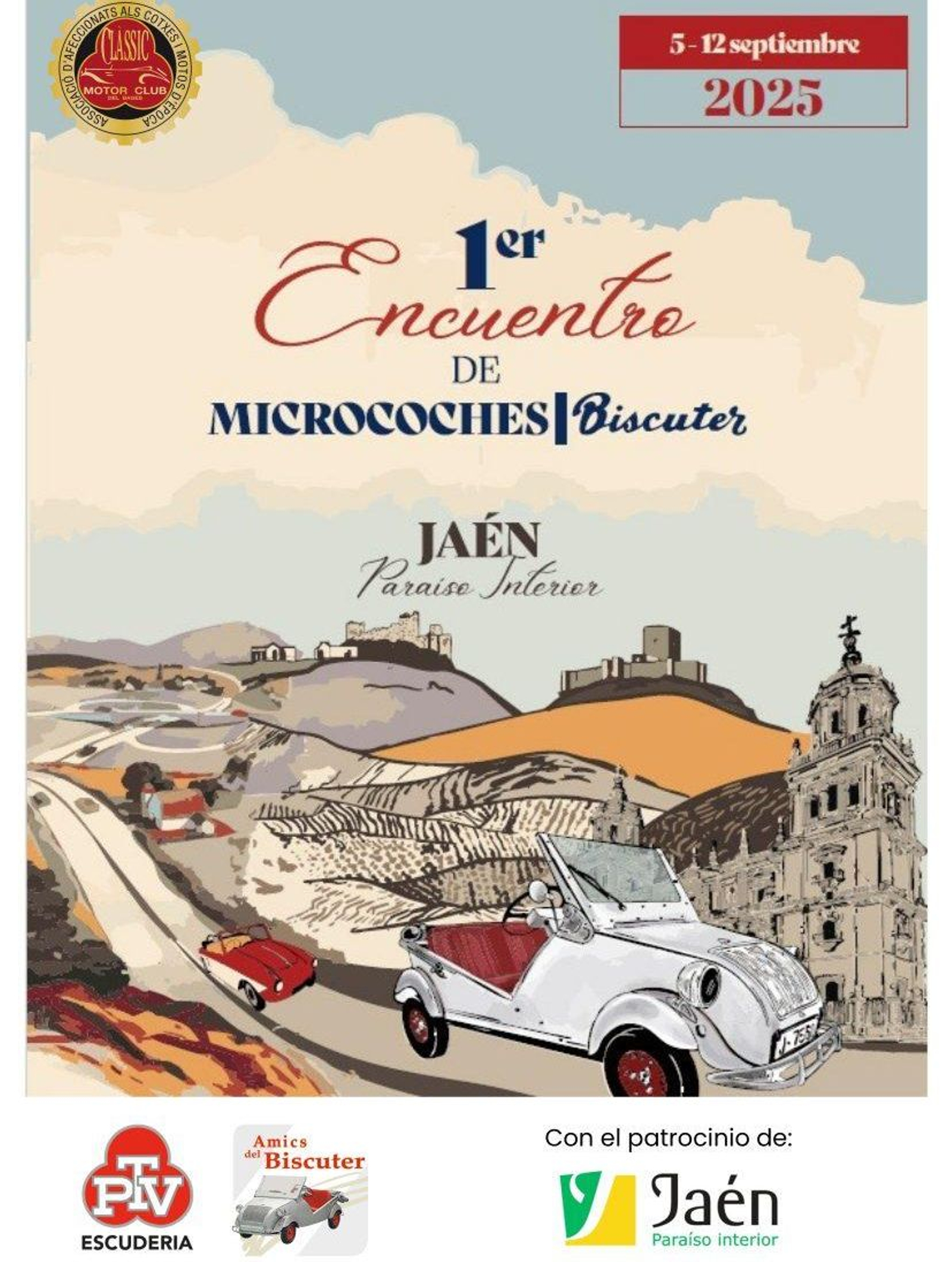 Del 5 al 12 de septiembre la ruta de estos clásicos coches recorrerá la provincia de Jaén.