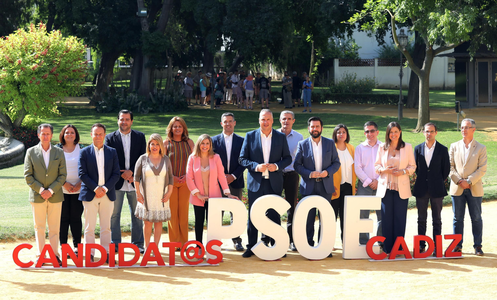 Mamen Sánchez, Irene García y Juan Carlos Ruiz Boix en un acto del PSOE en la Real Escuela en 2018.