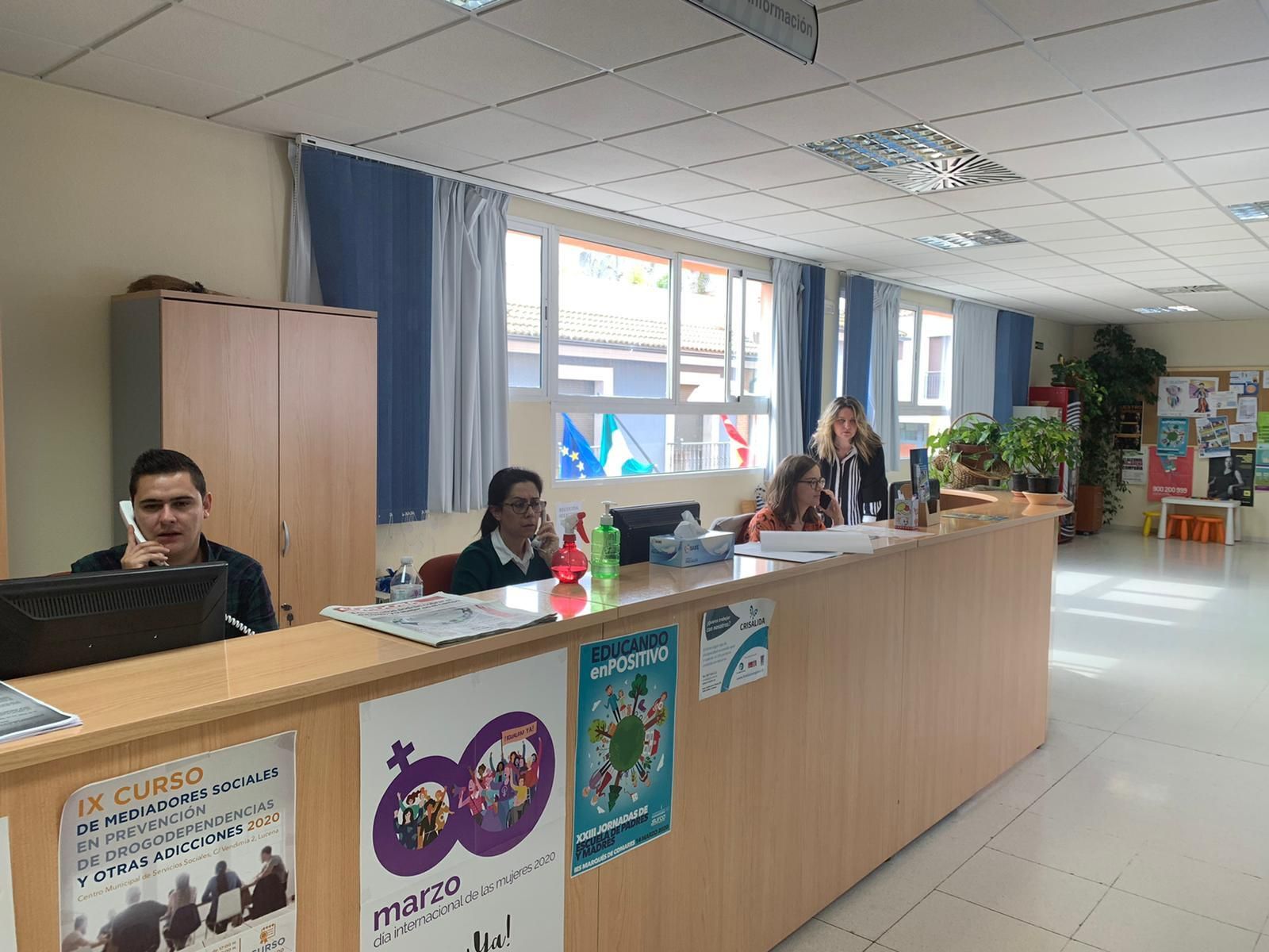 Trabajadores del Ayuntamiento de Lucena.