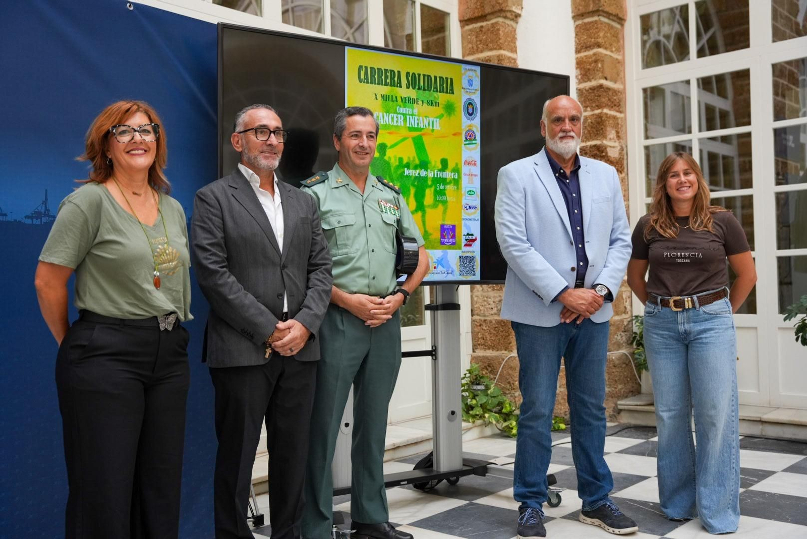 Imagen de la presentación de las carreras solidarias La Milla Verde y los 8KM en la sede de la Diputación y que se van a celebrar en Jerez