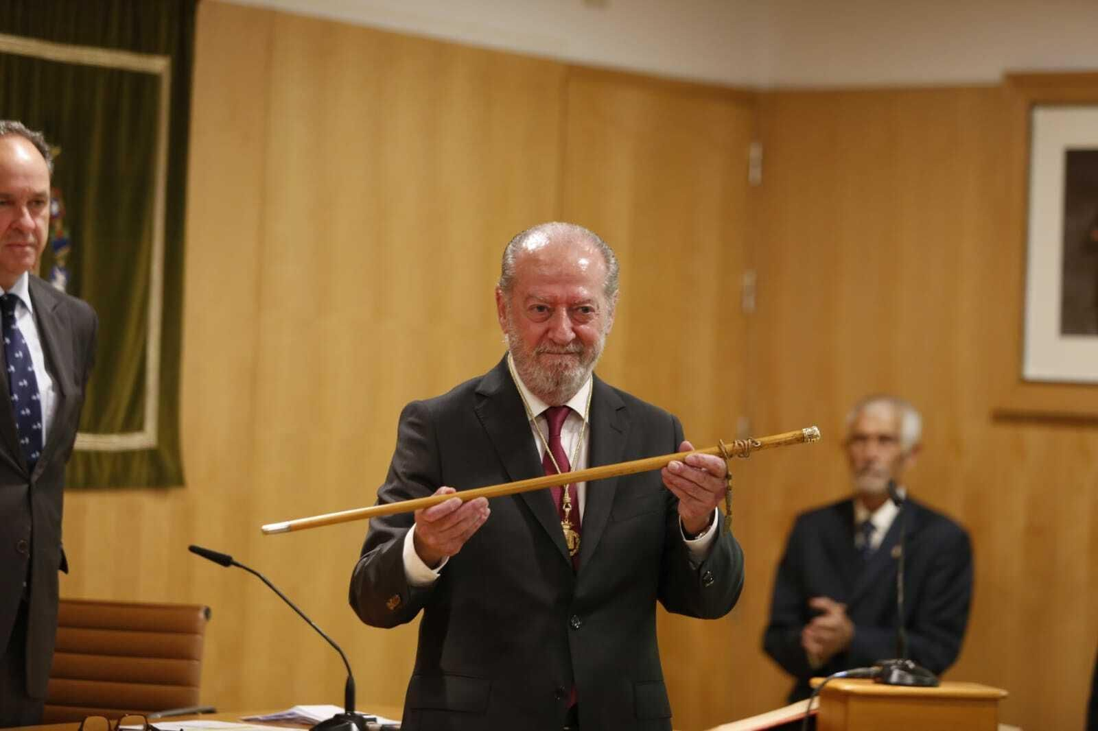 Fernando Rodríguez Villalobos durante el acto de constitución de la Diputación de Sevilla.