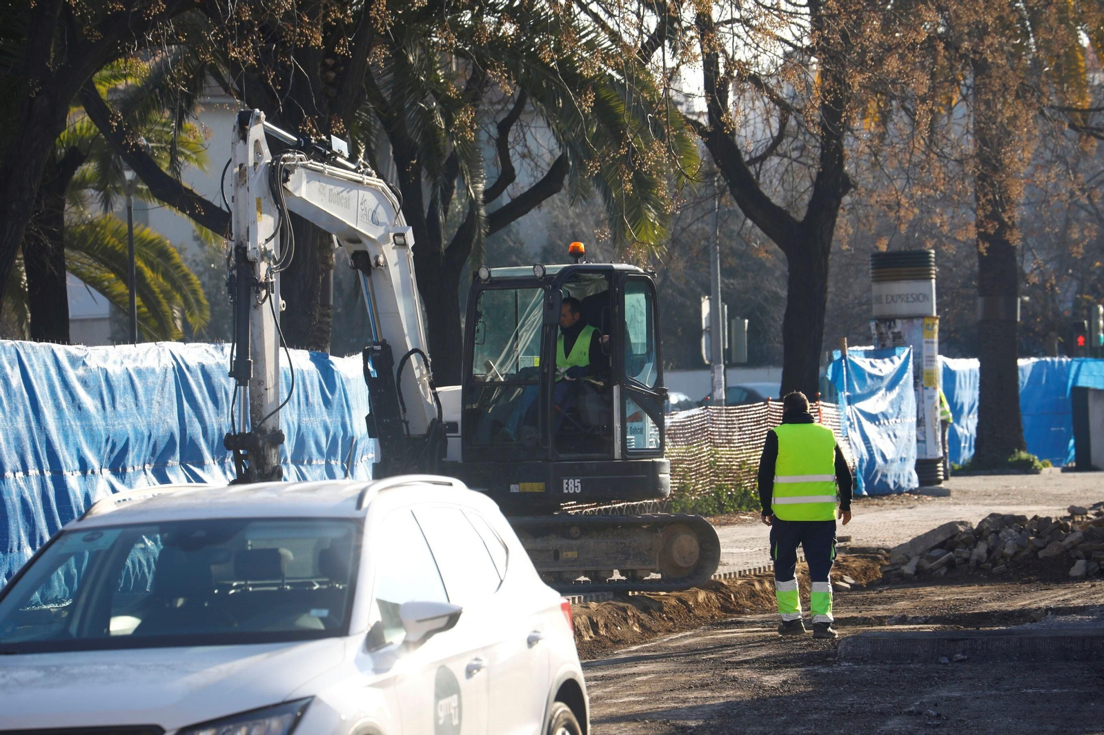Las obras de la carretera de Trassierra de Córdoba avanzan a buen ritmo Las obras de la carretera de Trassierra de Córdoba avanzan a buen ritmo