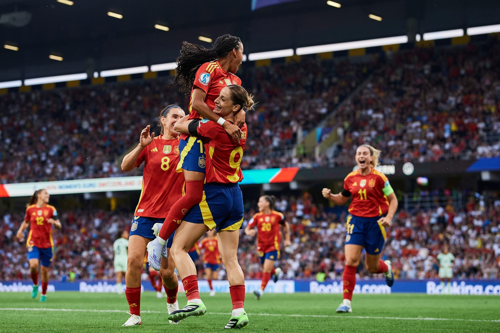 Las fotos del España - Portugal en la Eurocopa femenina