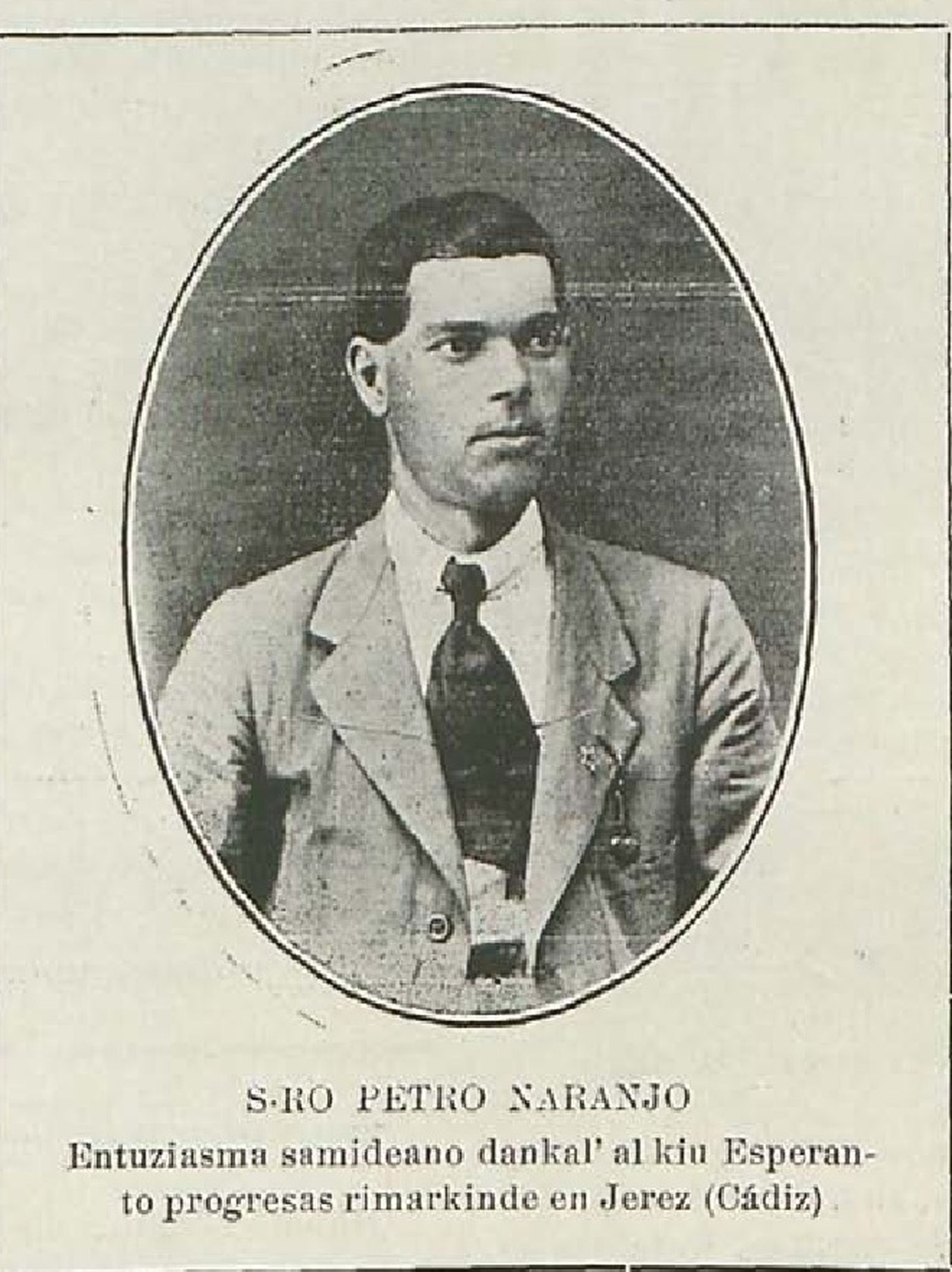 Retrato de Pedro Naranjo.