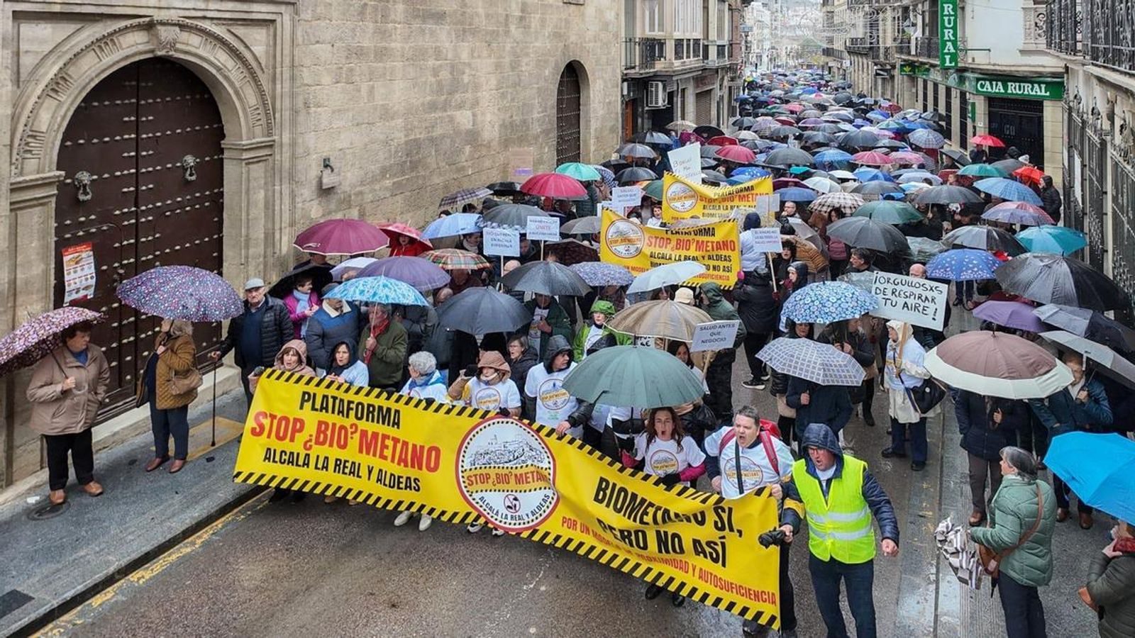 Manifestación del pasado 30 de noviembre en Alcalá la Real.