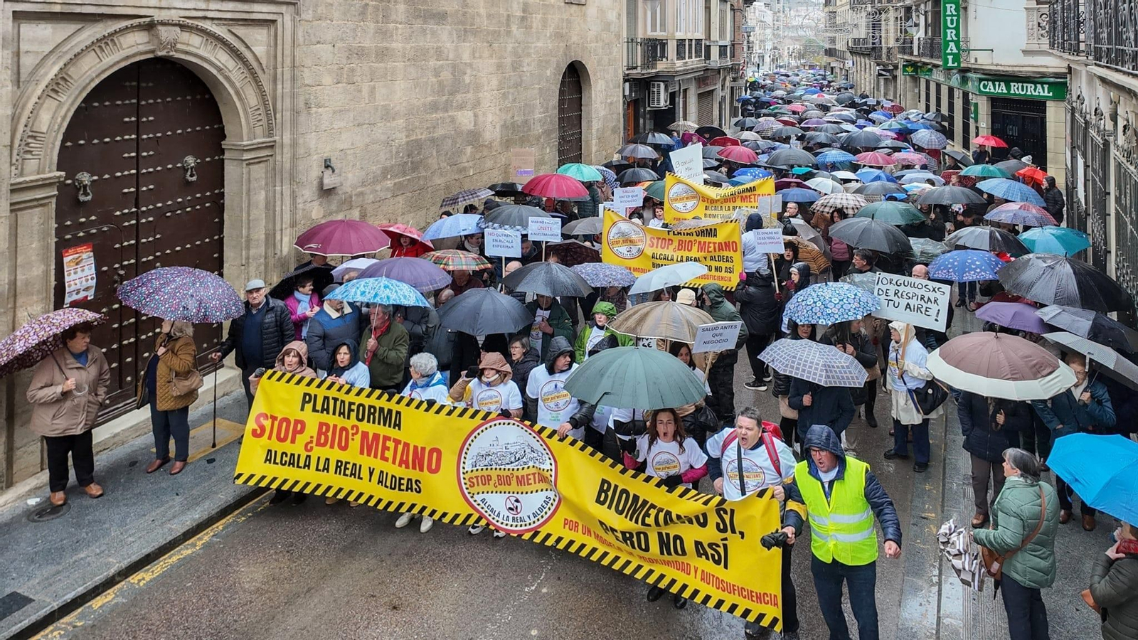Manifestación del pasado 30 de noviembre en Alcalá la Real.