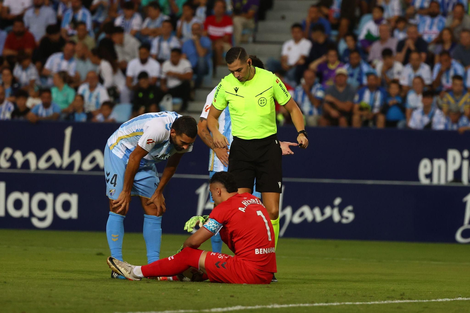 El Málaga CF - Elche, en fotos