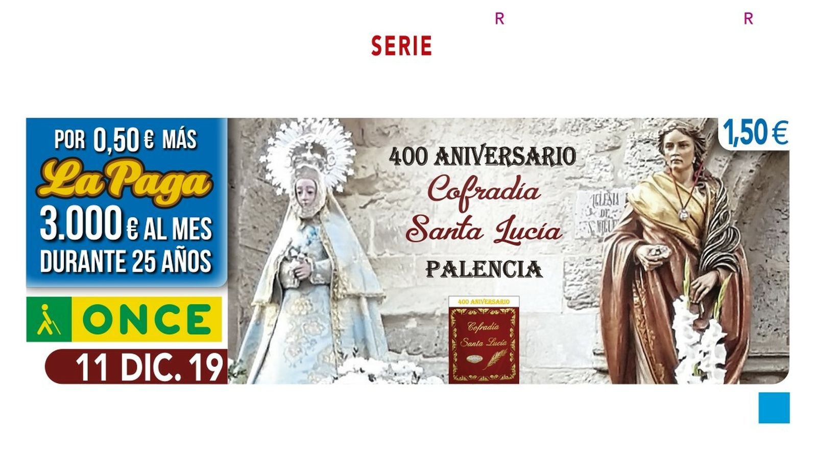 Imagen del cupón de la ONCE de este miércoles.