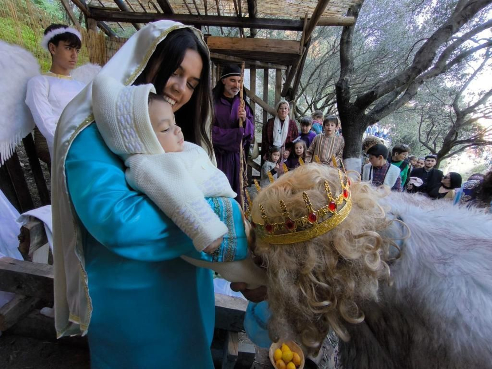 Las imágenes del belén viviente de Espera