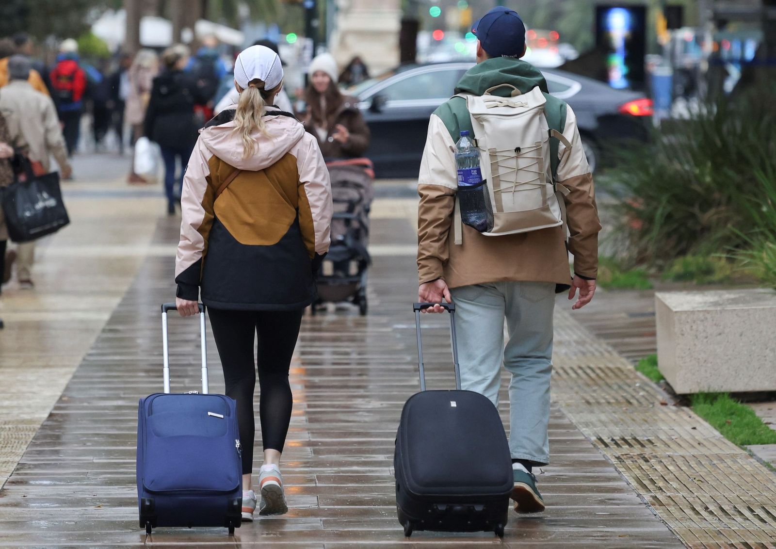 Turistas en el centro de Málaga.