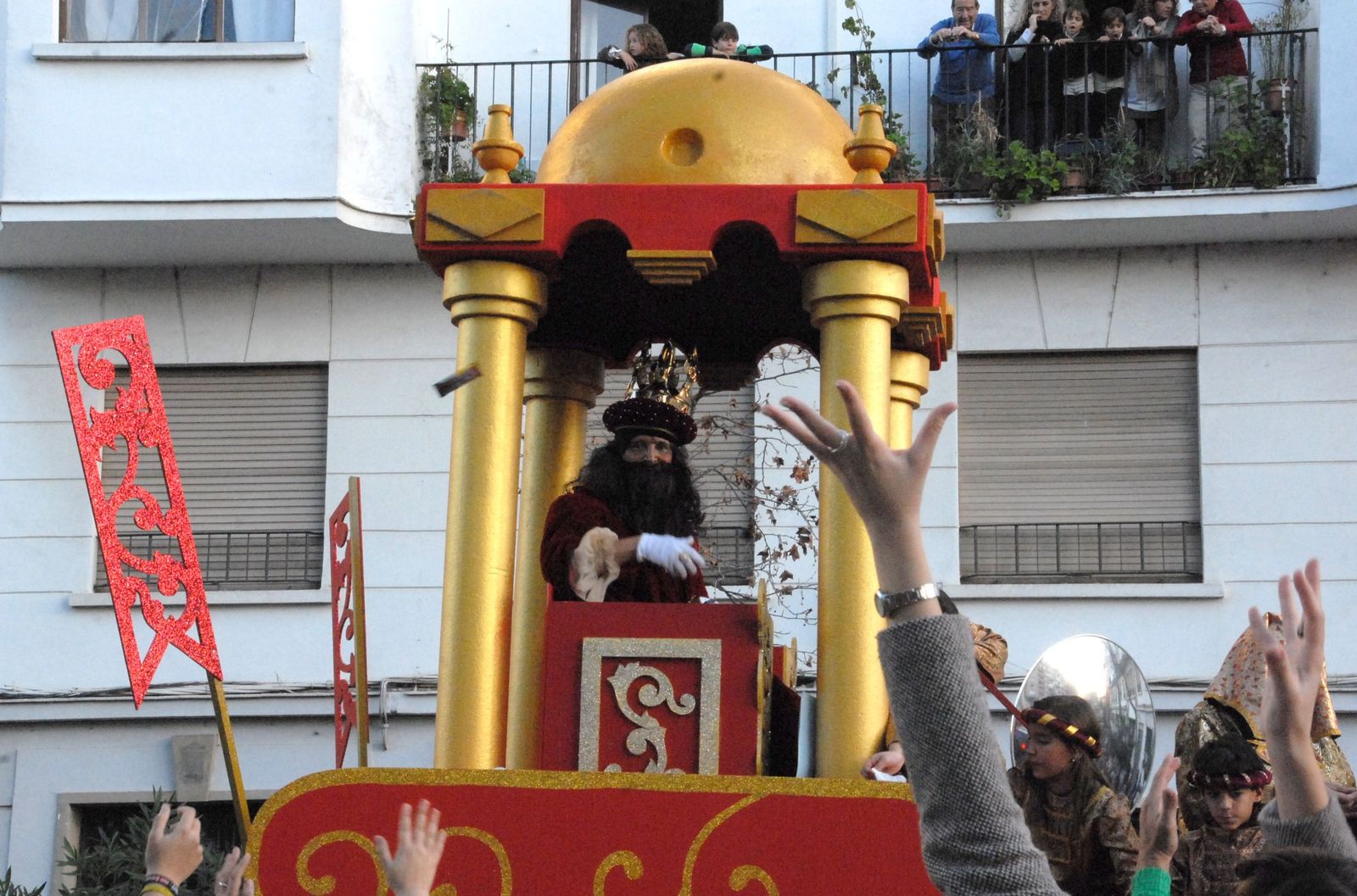 Argimiro Pascual Bermejo fue Gaspar en la Cabalgata de Reyes de 2014 en San Fernando