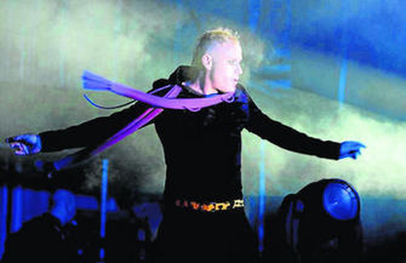 Keith Flint, cantante de la banda inglesa The  Prodigy.