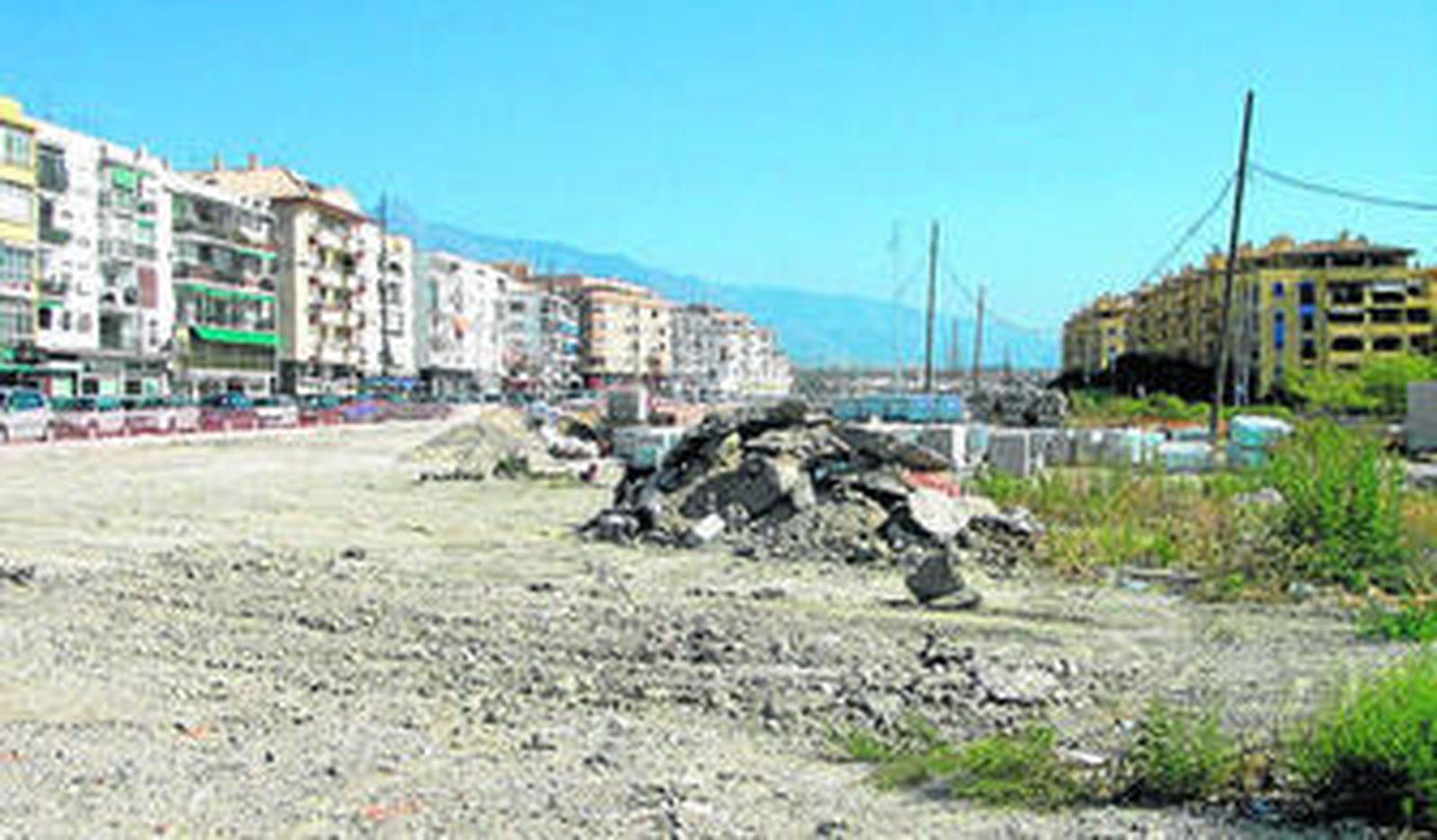 Terrenos ganados con el soterramiento de la travesía de San Pedro.