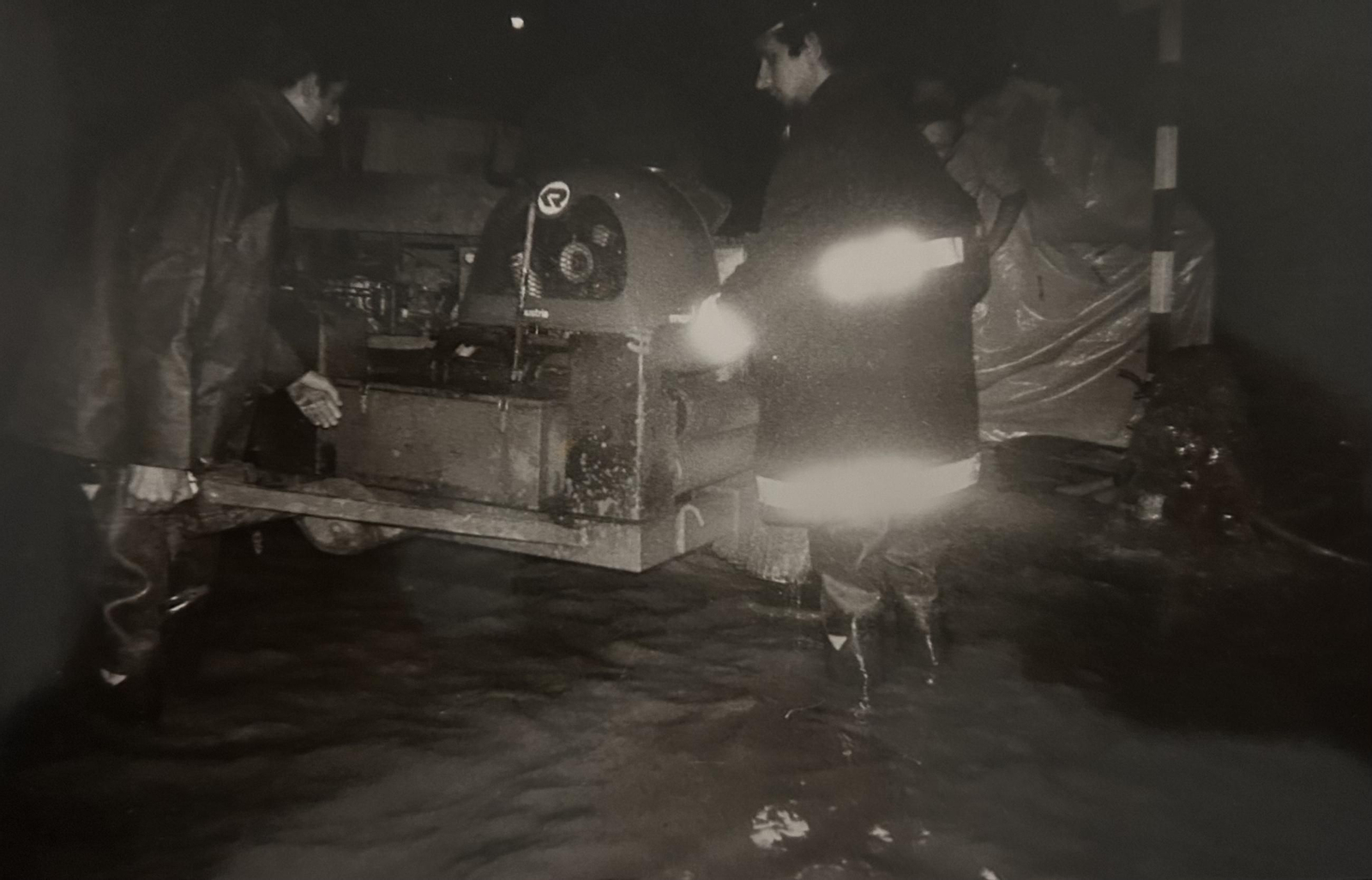 Efectos del temporal e inundaciones de enero de 1996 en Huelva.