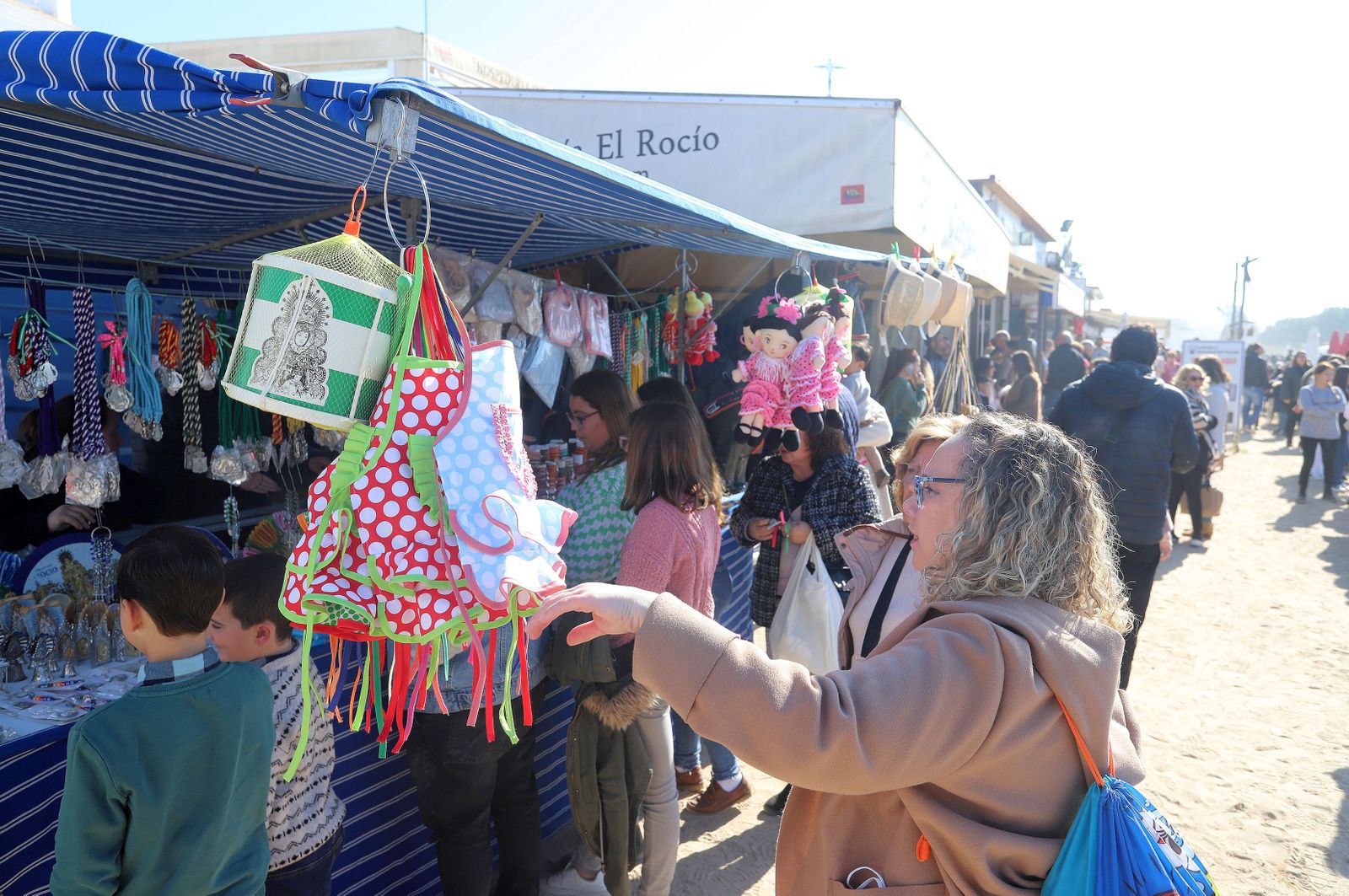 Imágenes del ambiente en la aldea del Rocío para celebrar la Candelaria