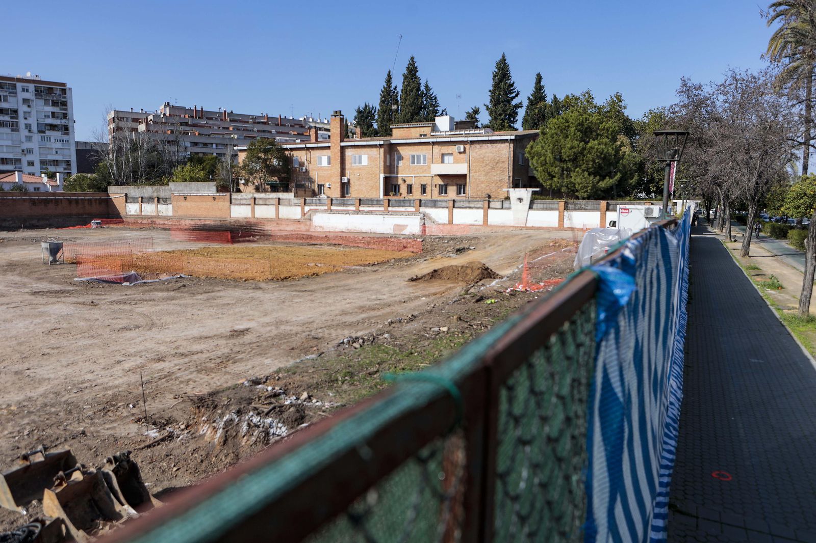 La parcela sin árboles de la avenida de la Palmera 38.