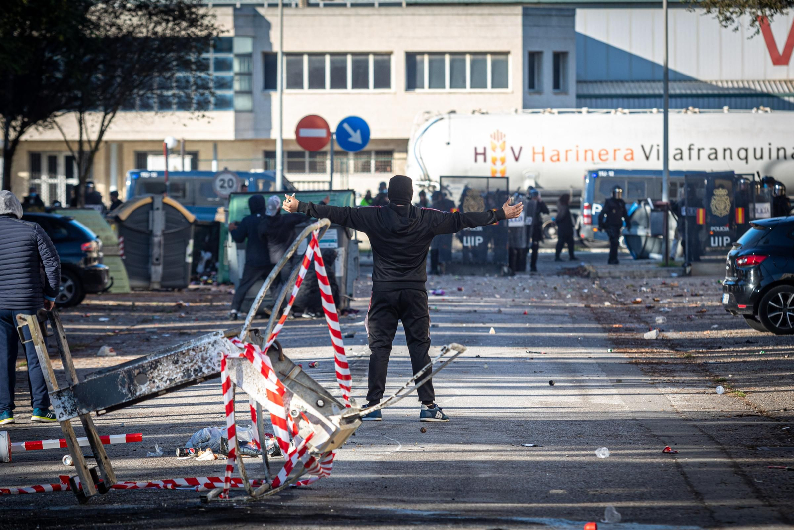 Imágenes de la novena jornada de huelga del metal en Cádiz