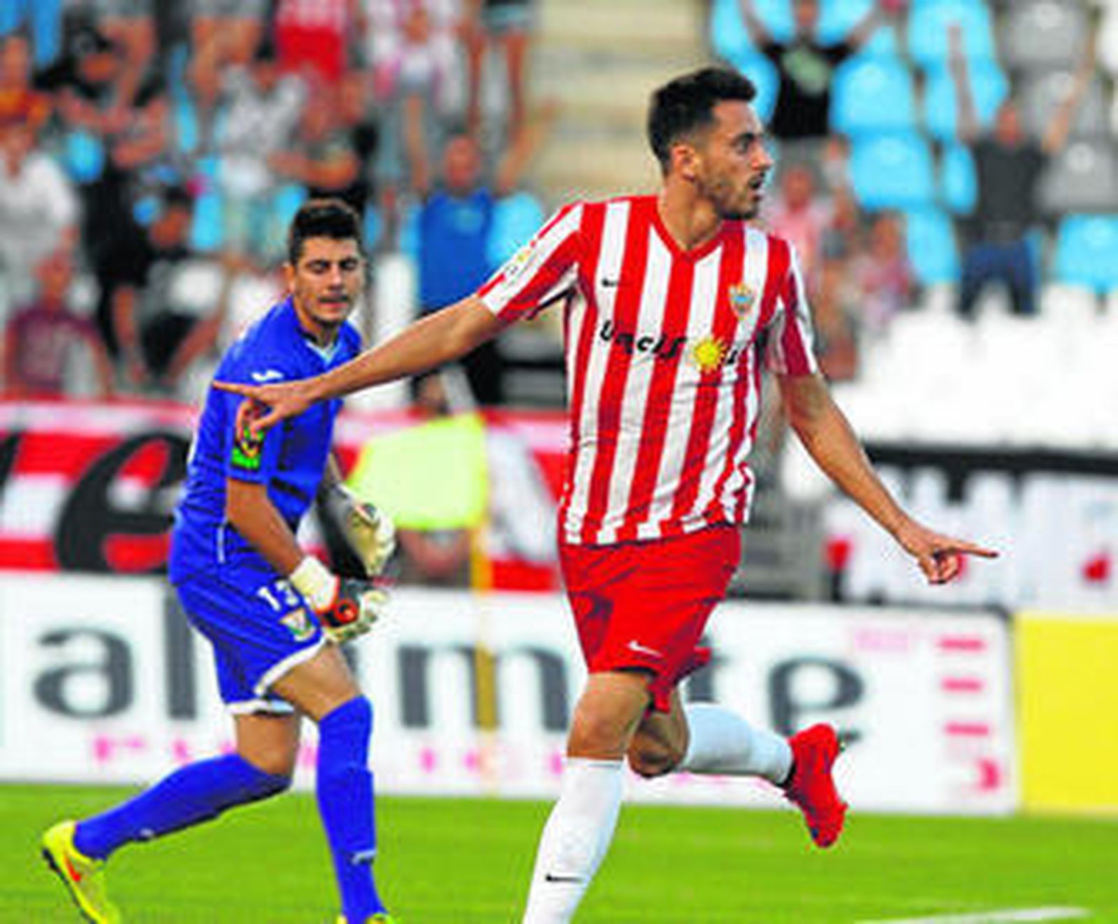 Iago Díaz se convirtió en el primer 'pichichi' de la temporada con su doblete frente al Leganés.