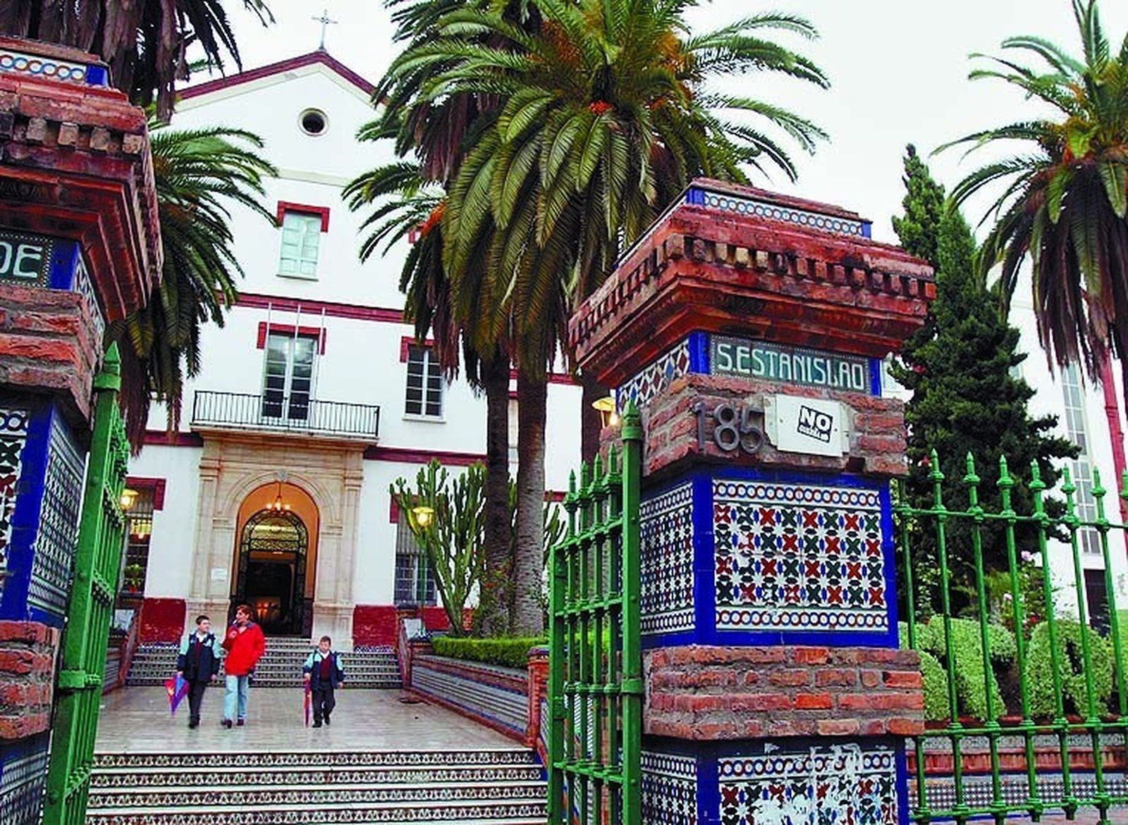 El colegio San Estanislao, donde se ha realizado una de las mediciones.