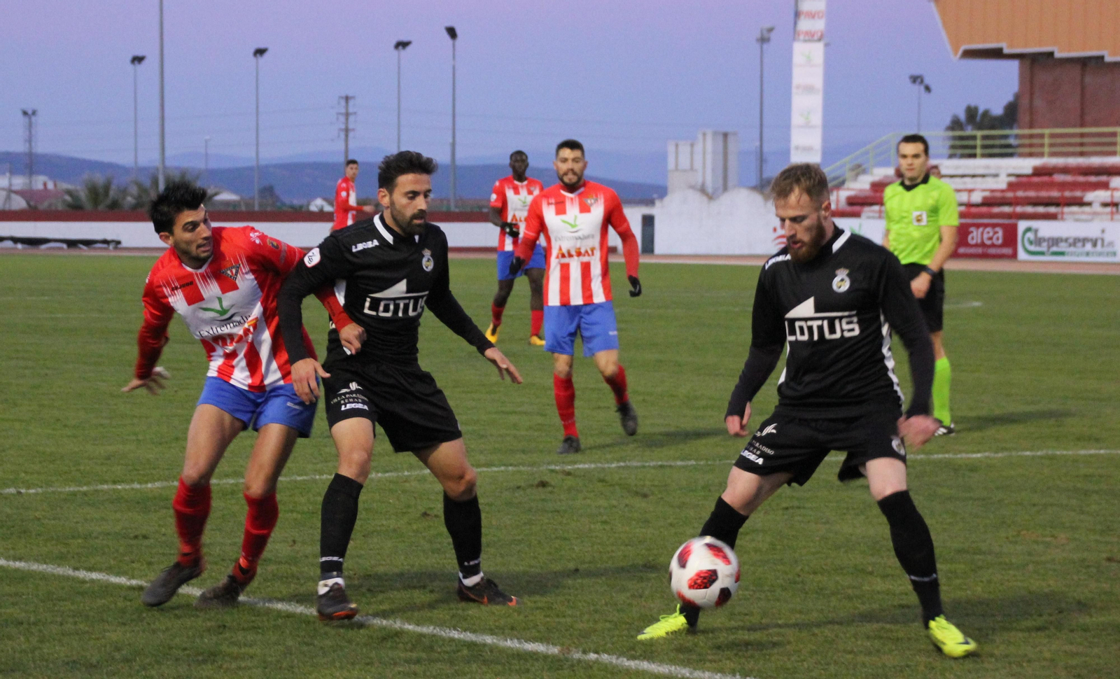 Pirulo y Pierre, durante el Don Benito-Balona