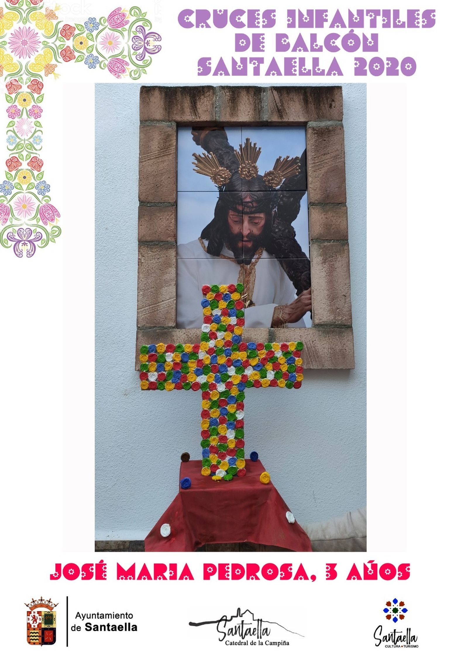 Así son las Cruces de Mayo de los niños de Santaella