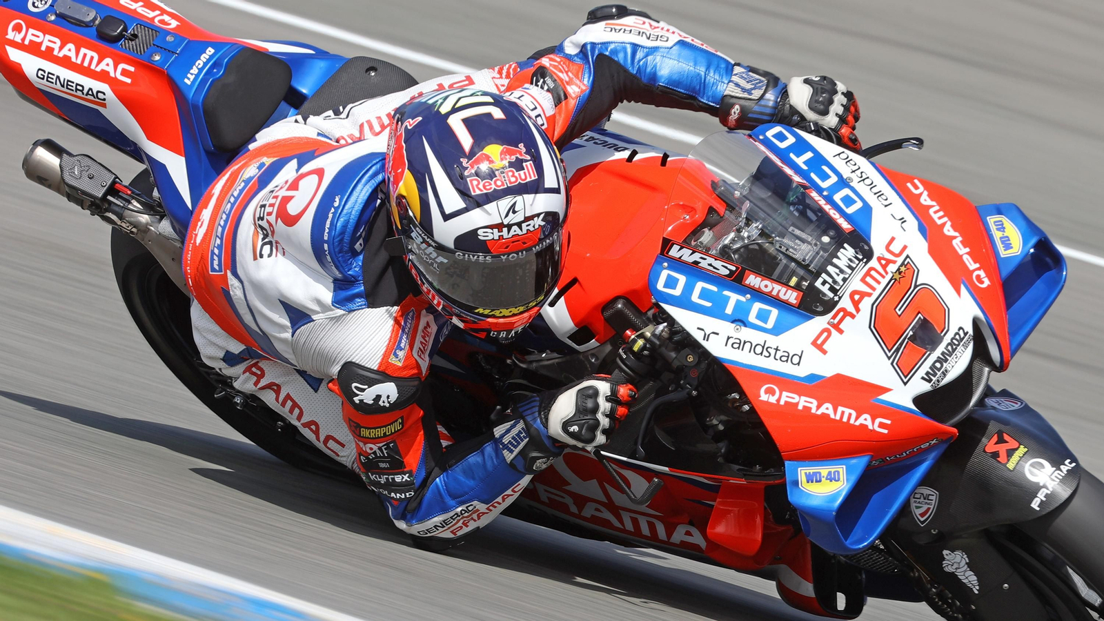 Johann Zarco, durante el test de este lunes en Jerez.