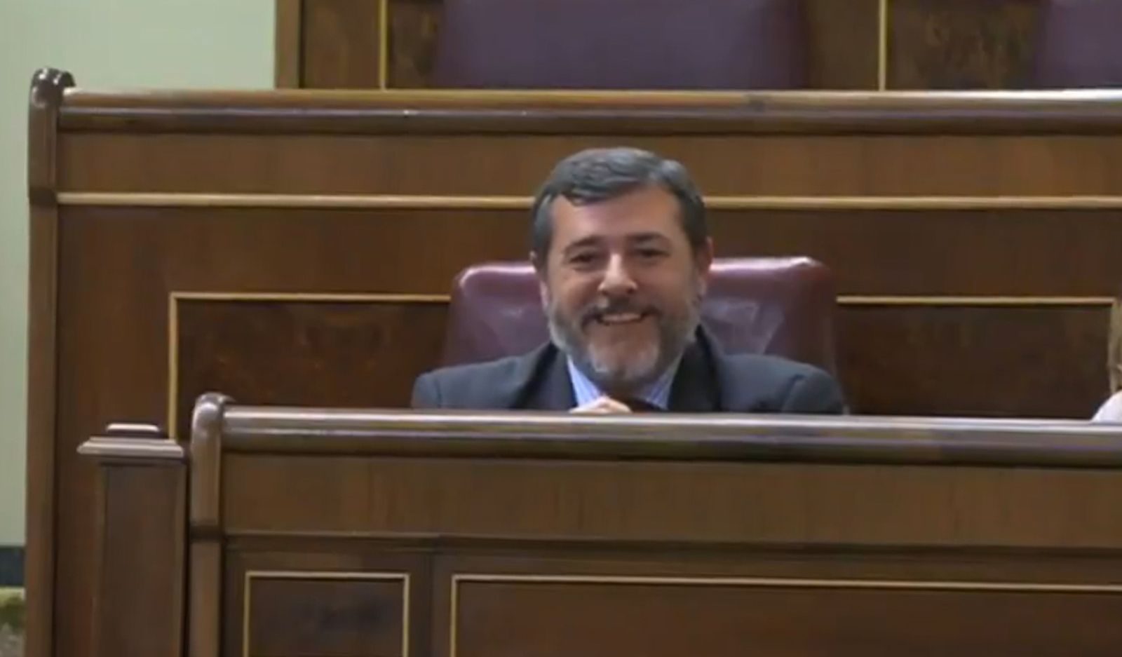 Alfonso Candón el día de su despedida en el Congreso.